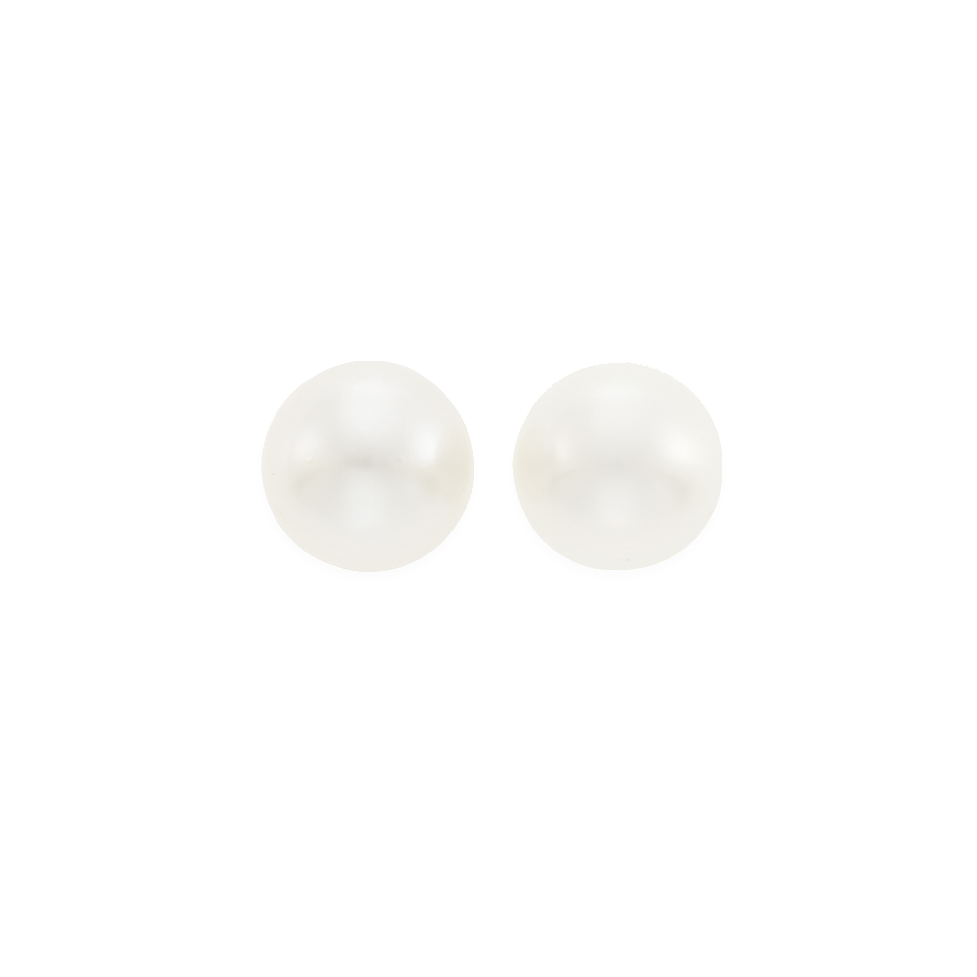 Lot image - Pair of White Gold and South Sea Cultured Pearl Earrings