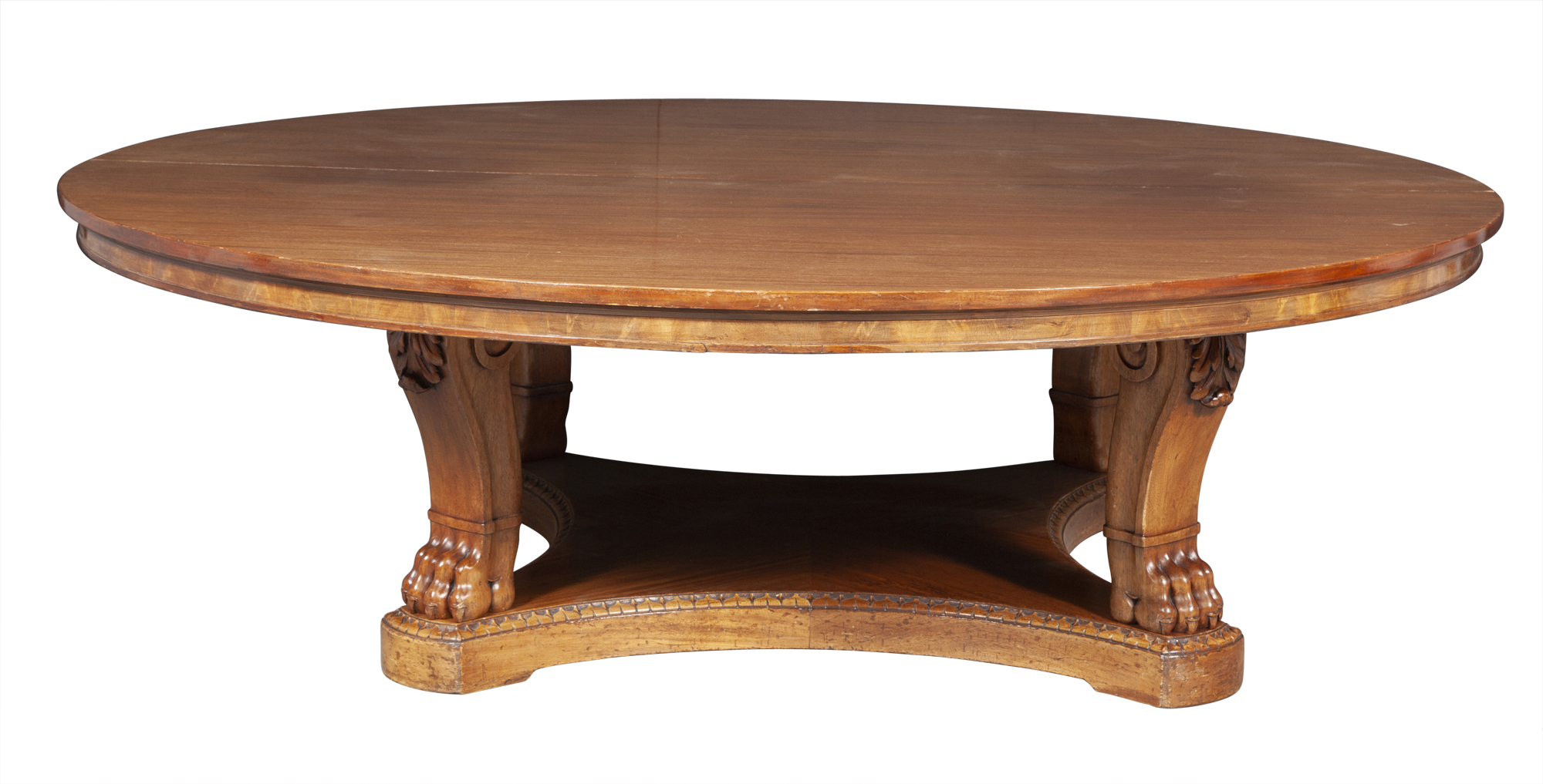 Lot image - French Restoration Mahogany Table de Milieu