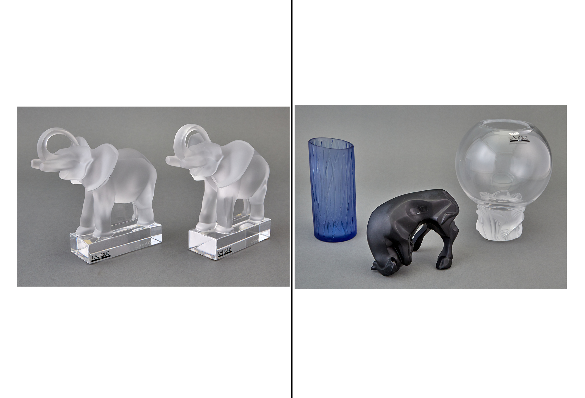 Lot image - Group of Lalique Glass Articles