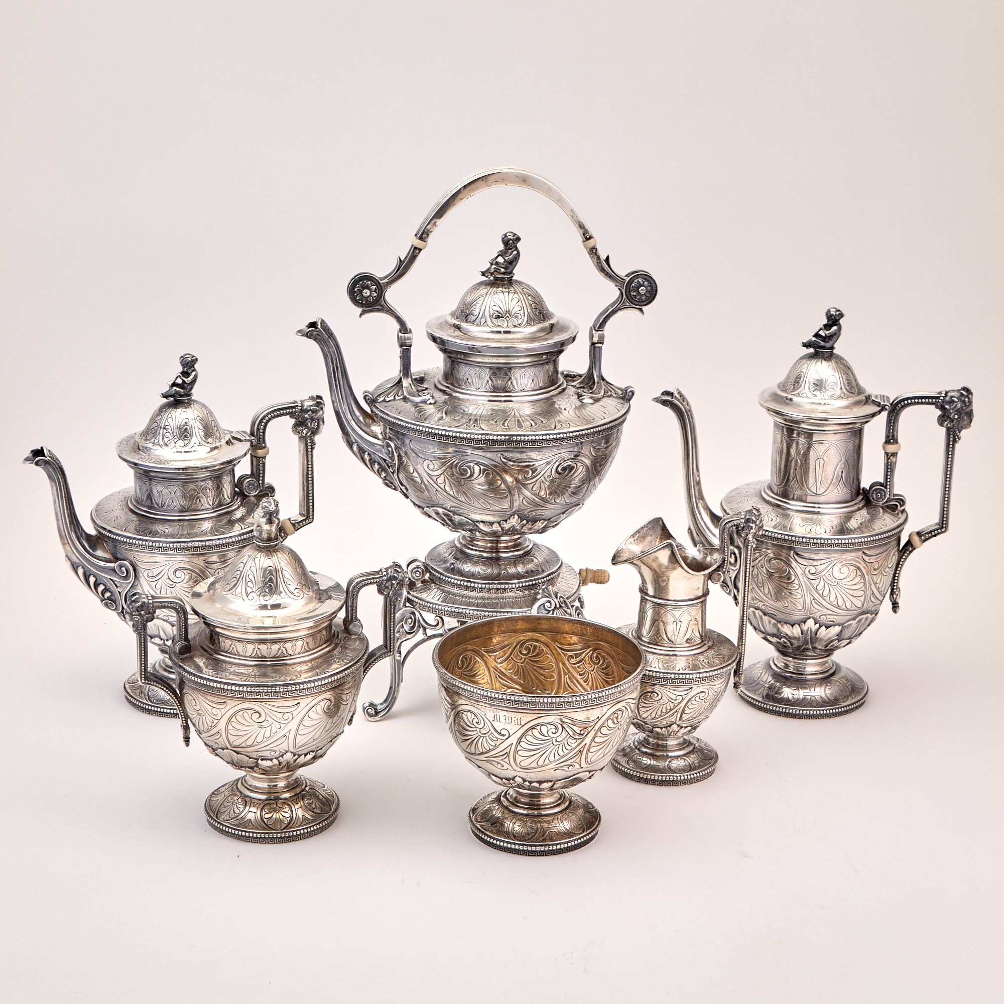 Lot image - Tiffany & Co. Sterling Silver Tea and Coffee Service