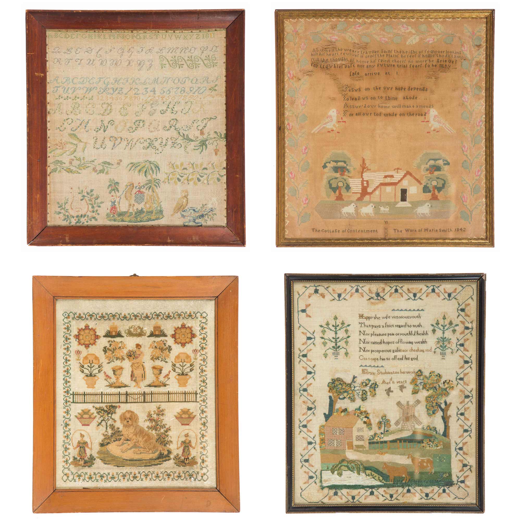 Lot image - Group of English and Continental Samplers