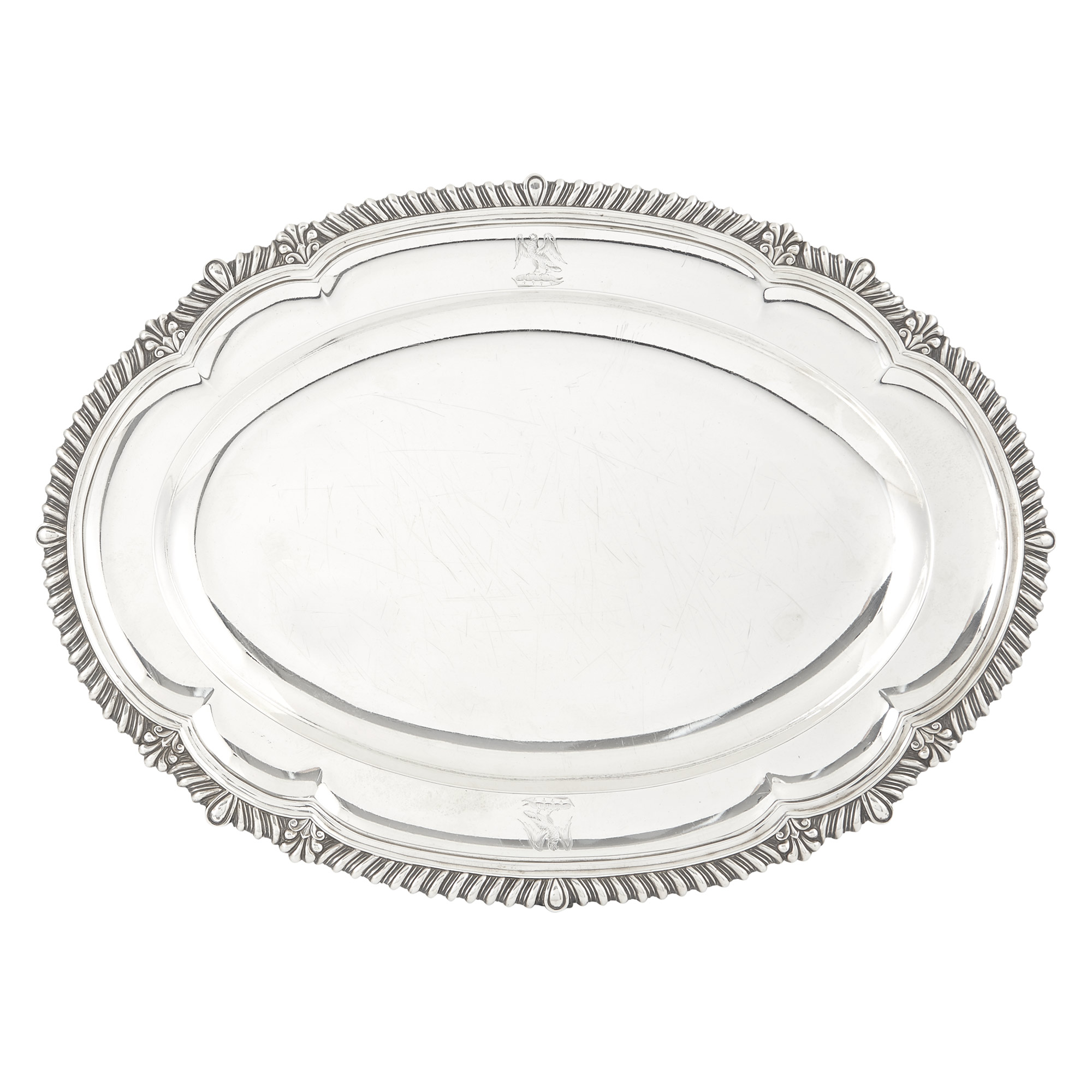 Lot image - George III Sterling Silver Platter