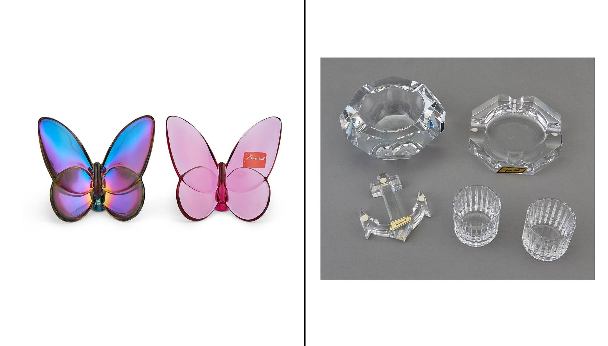 Lot image - Group of Baccarat Glass Articles