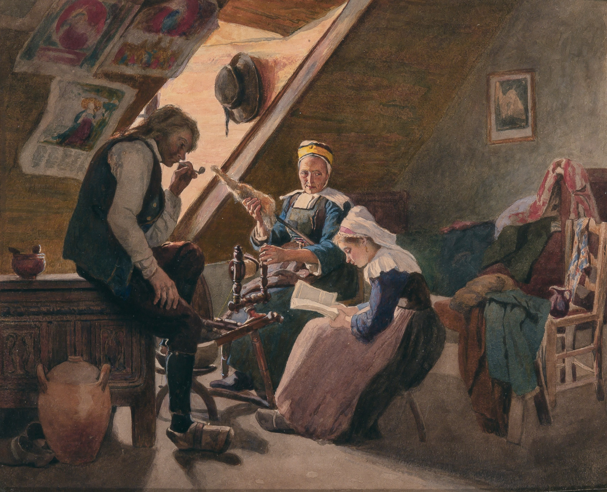 Lot image - Attributed to Thomas Hovenden