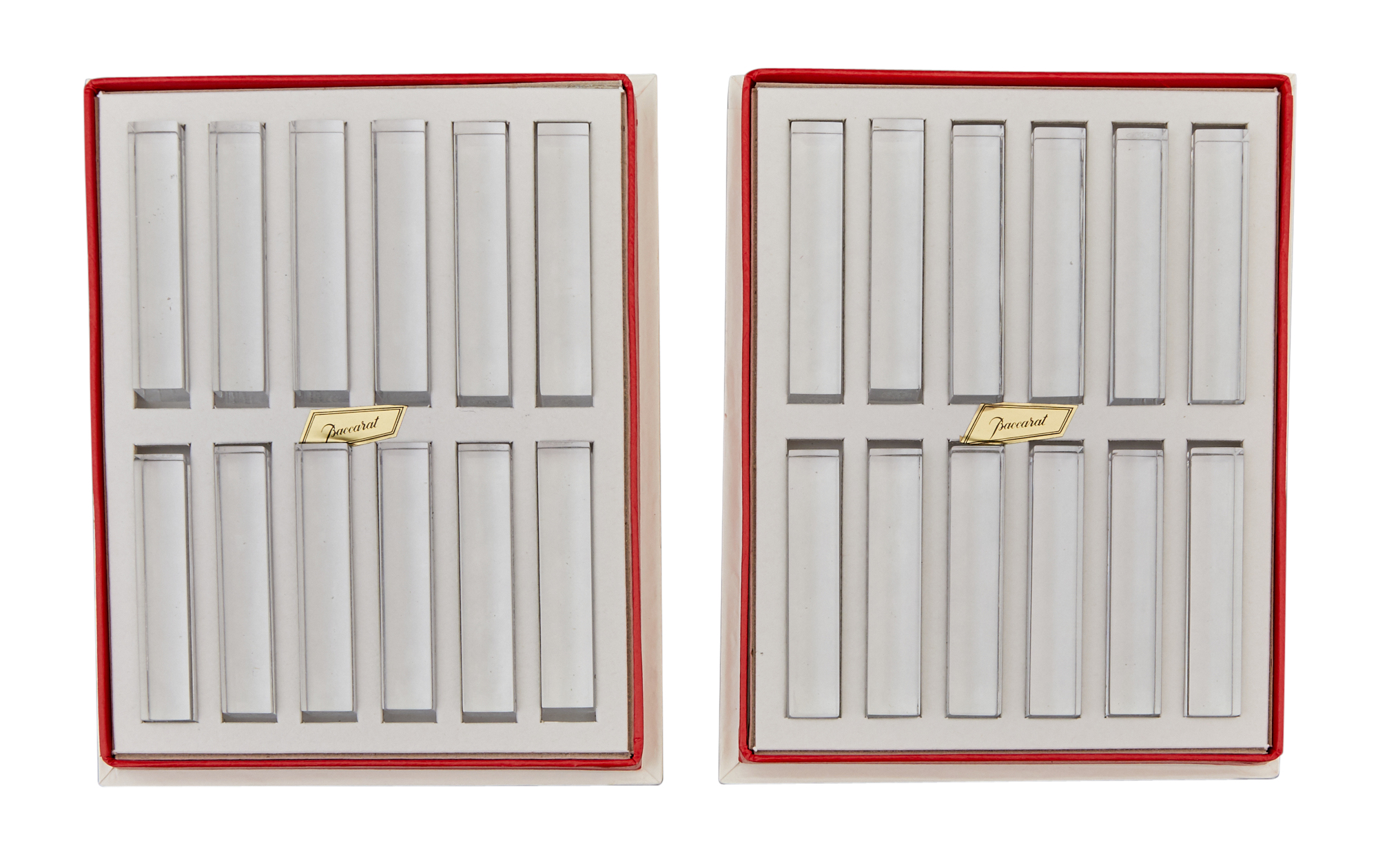 Lot image - Thirty-Three Baccarat Knife Rests