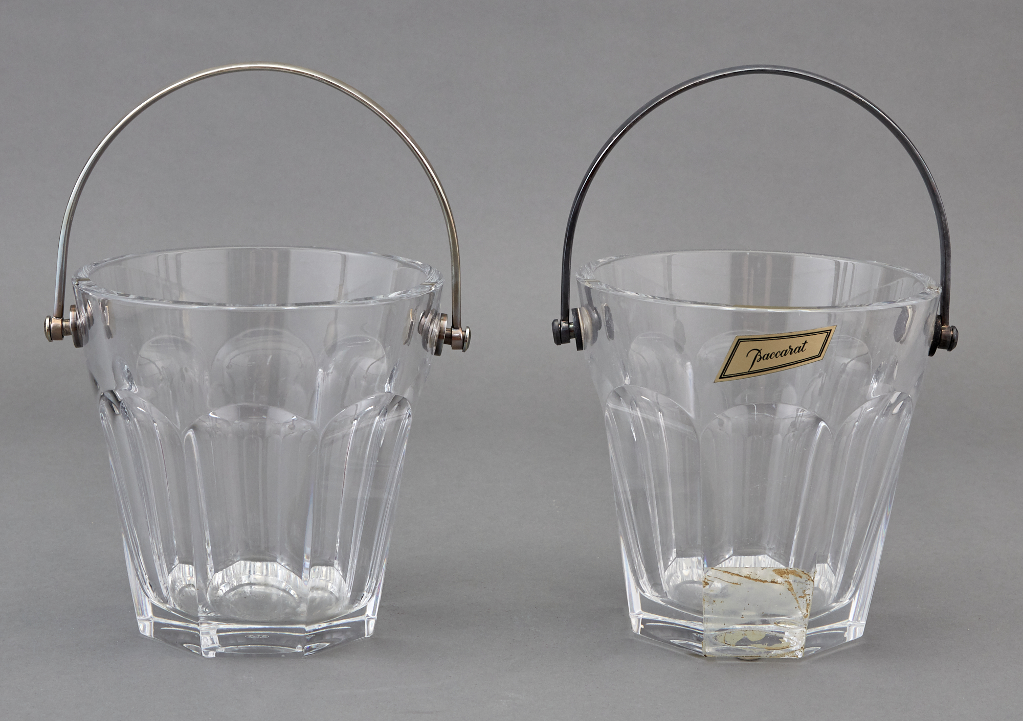 Lot image - Two Baccarat Glass Ice Pails