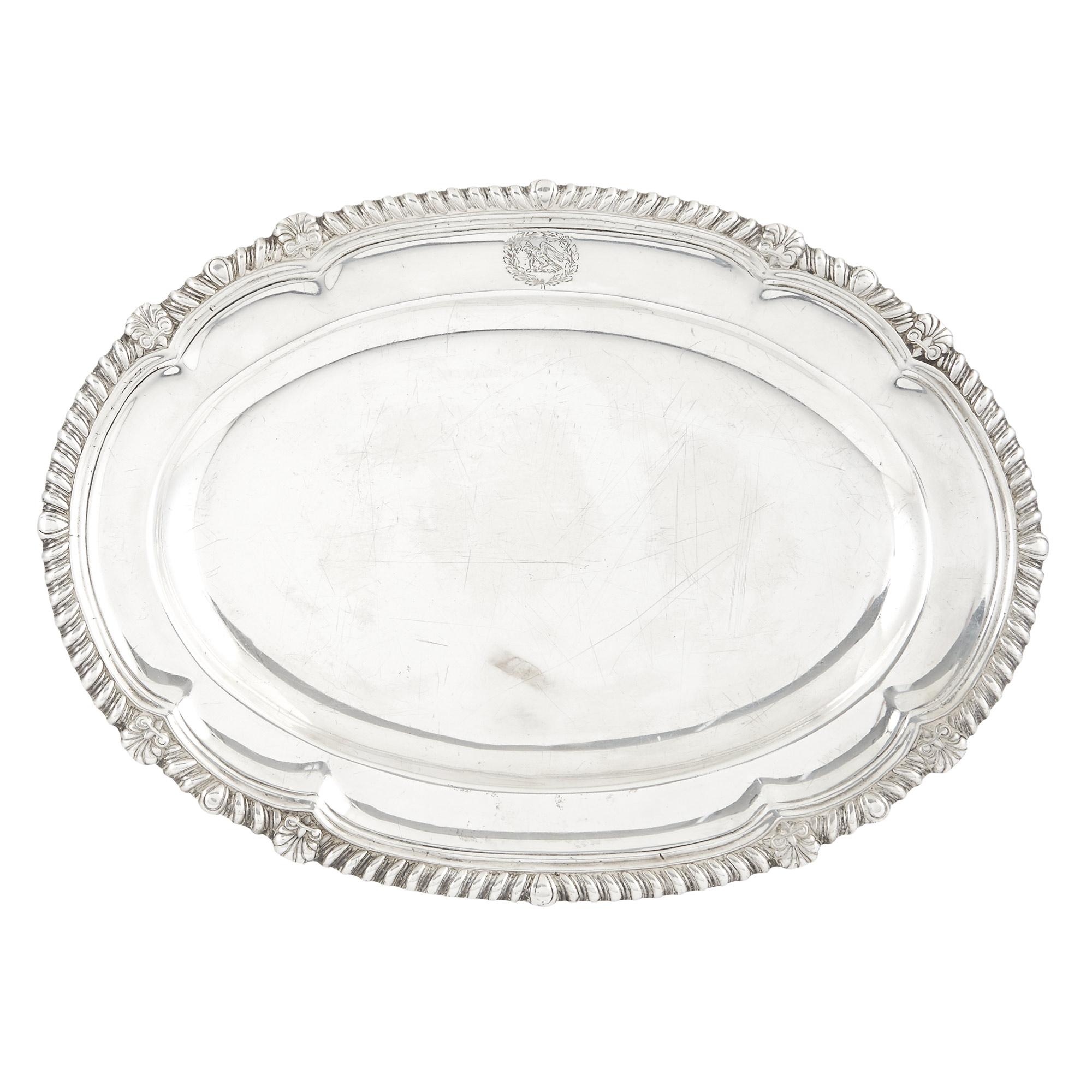 Lot image - George III Sterling Silver Platter