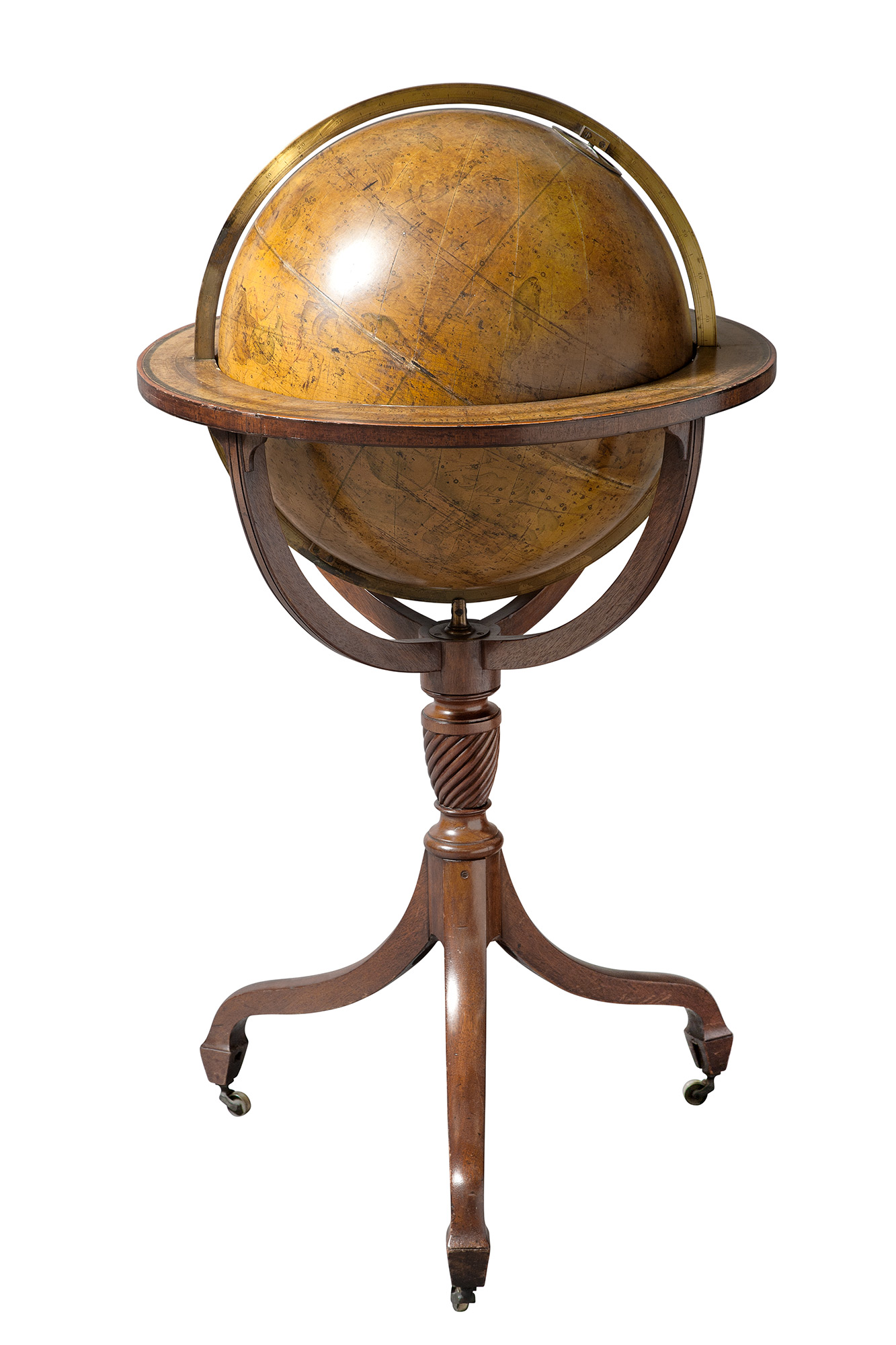 Lot image - English 18-inch Celestial Library Globe