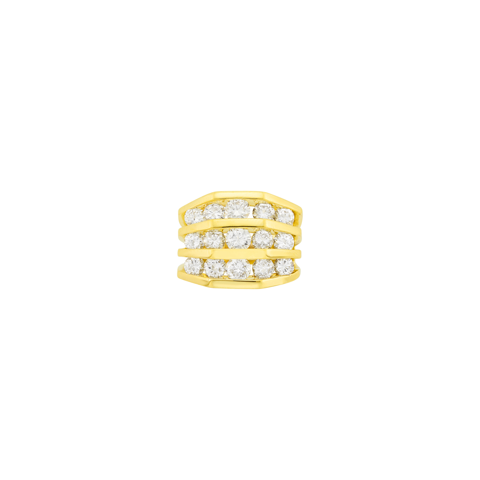 Lot image - Jose Hess Gold and Diamond Ring