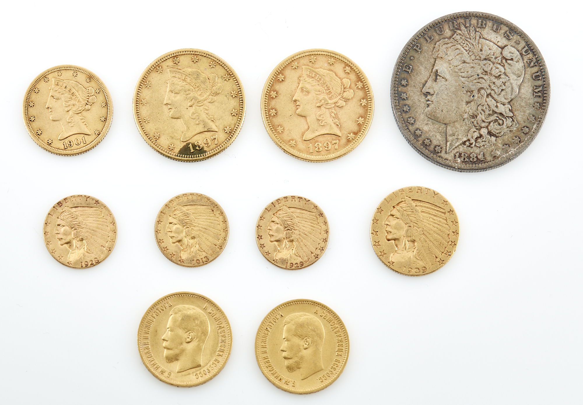 Lot image - United States and Russian Coin Group