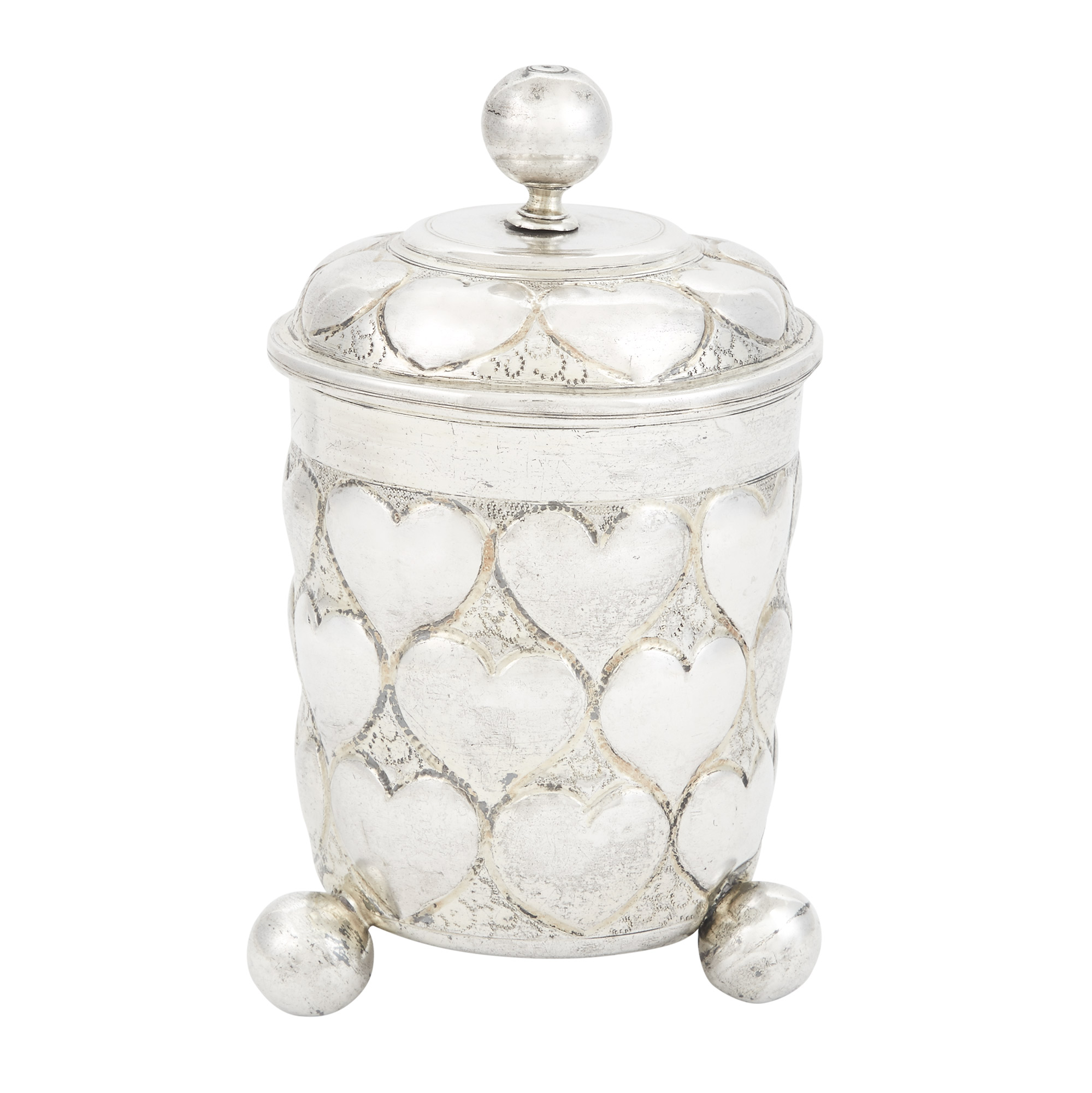 Lot image - German Silver Covered Beaker