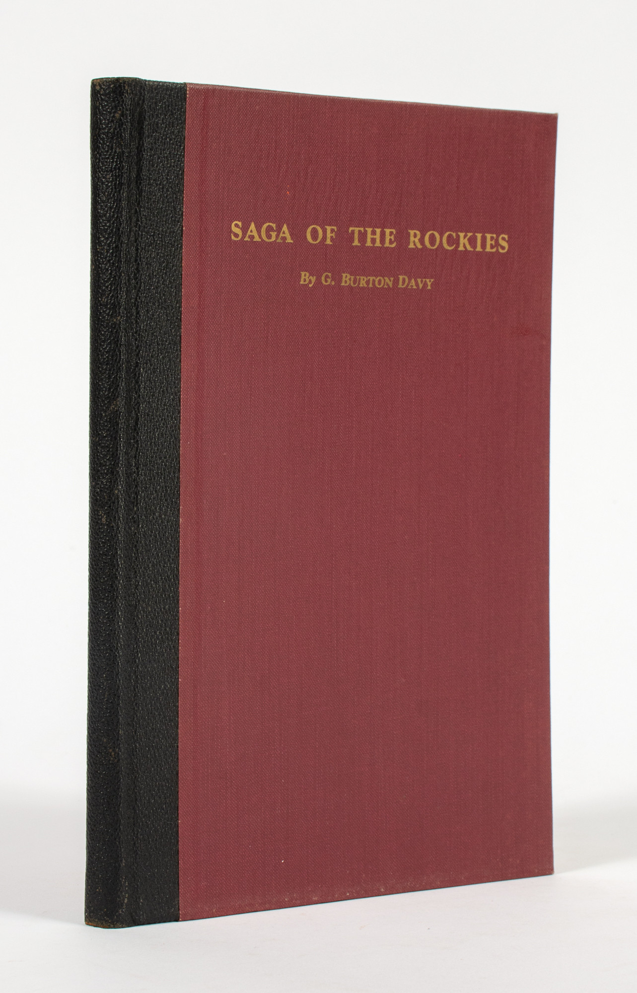 Lot image - [SPORTING]  DAVY, G. BURTON. Saga of the Rockies.
