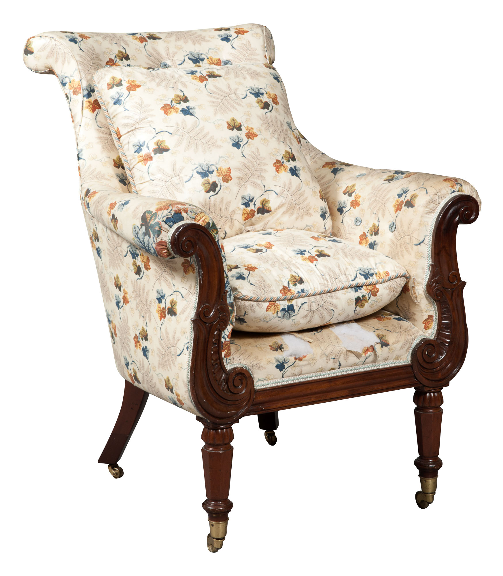 Lot image - William IV Mahogany Bergère