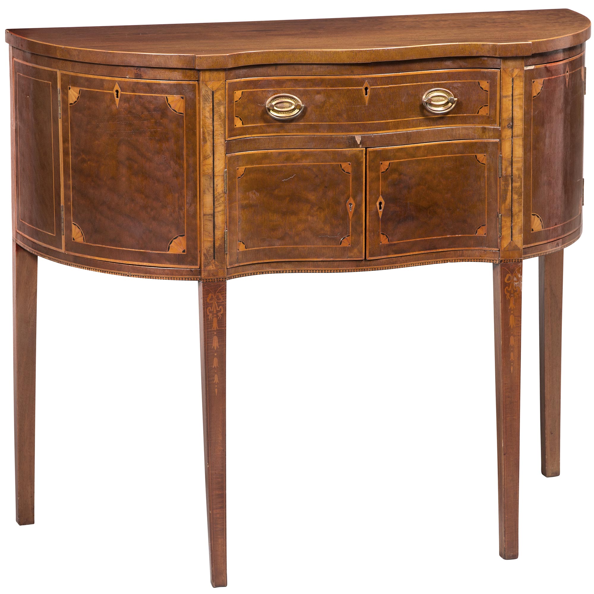 Lot image - Federal Style Inlaid Mahogany Diminutive Sideboard