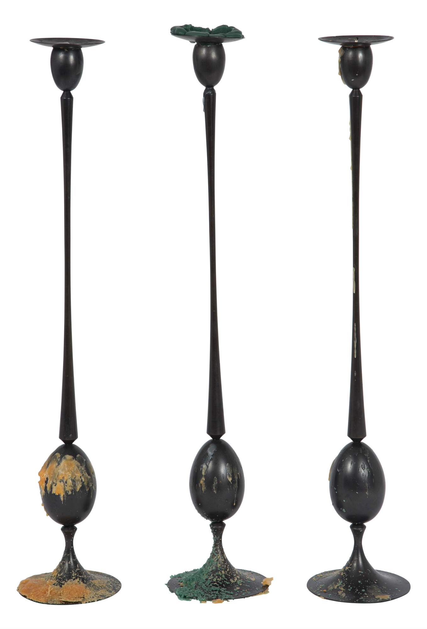 Lot image - Three Ted Muehling for E.R. Butler Oxidized Bronze Biedermeier