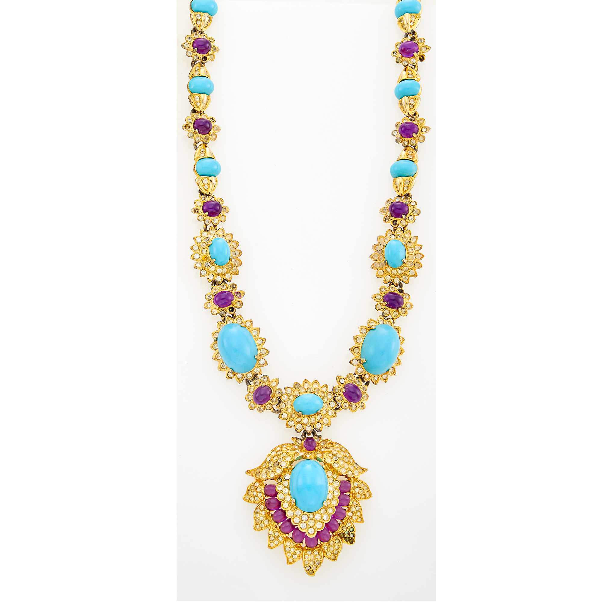 Lot image - Kenneth Jay Lane Costume Pendant-Necklace