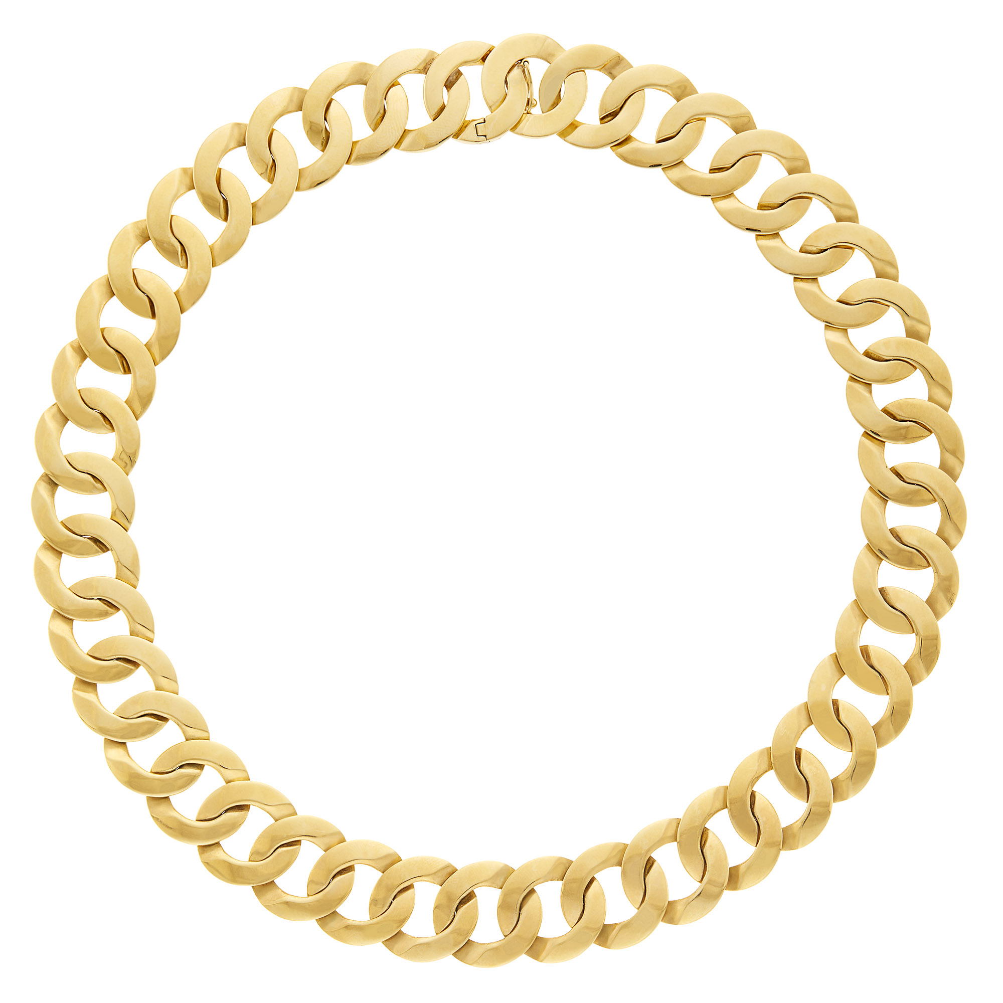 Lot image - Gold Curb Link Necklace