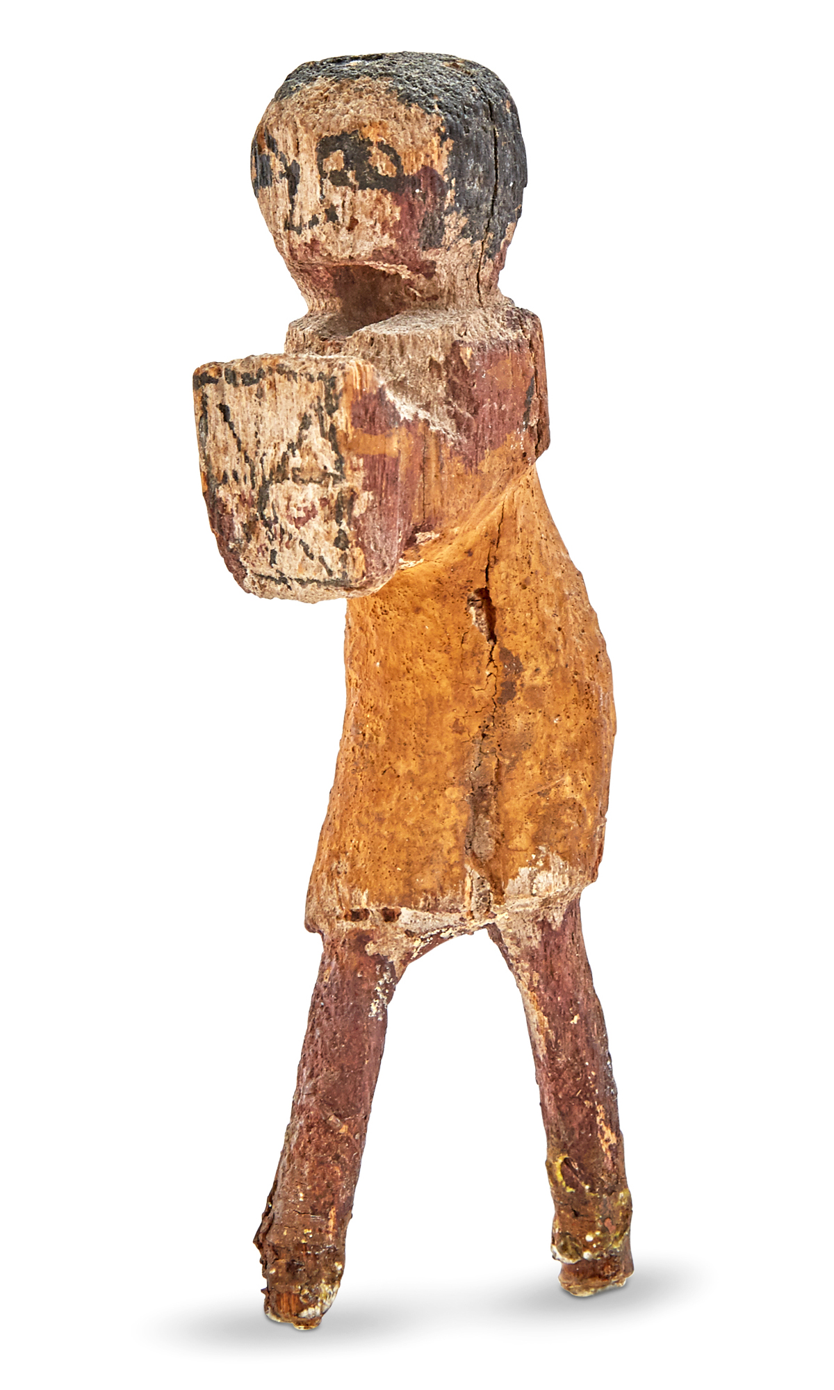 Lot image - Egyptian Polychrome Decorated Wood Tomb Figure