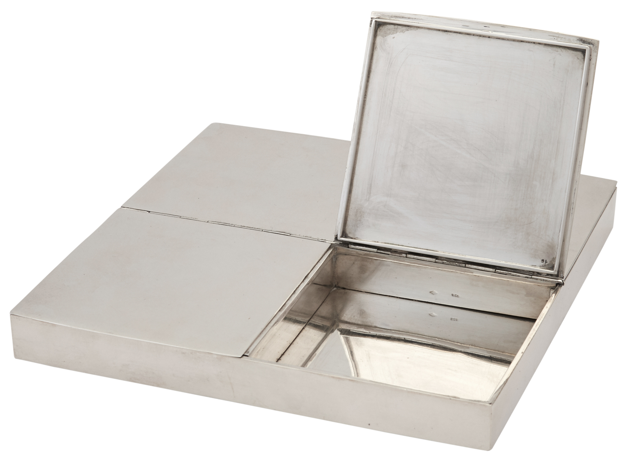 Lot image - Italian Silver Table Cigarette Box