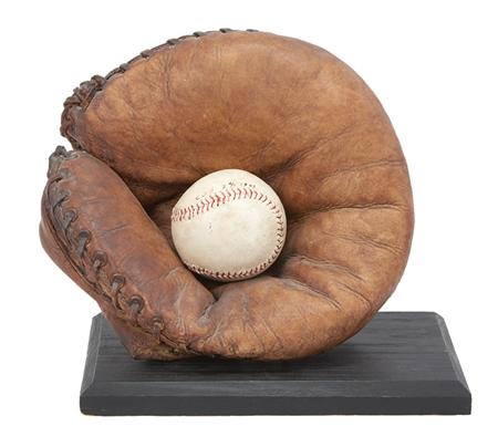 Lot image - Carole Feuerman American, b. 1945 Glove and Ball, 1995