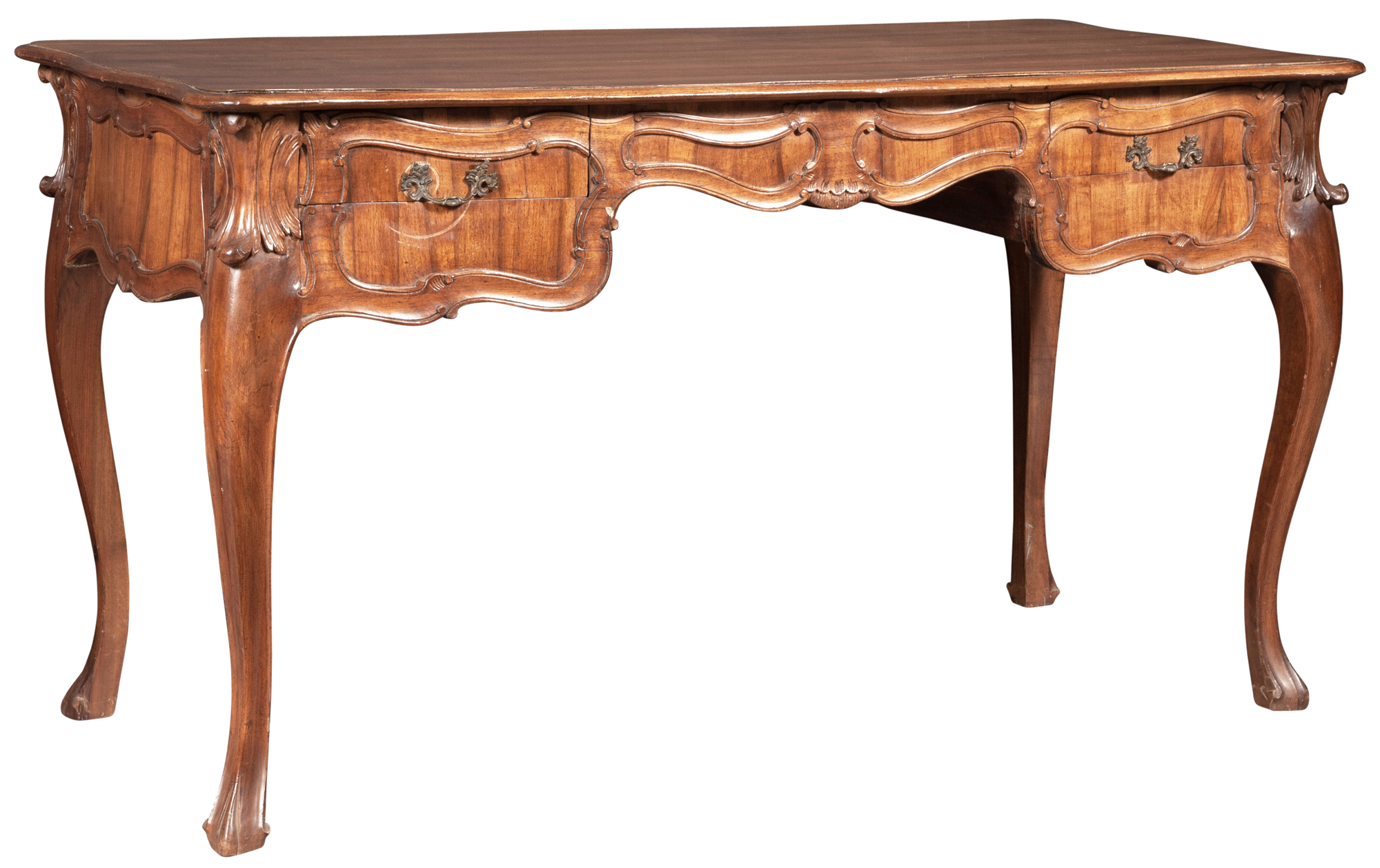 Lot image - Rococo Style Fruitwood Writing Table