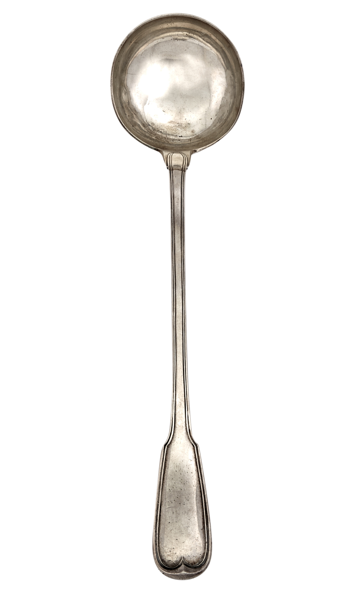 Lot image - French Louis XVI Silver Soup Ladle