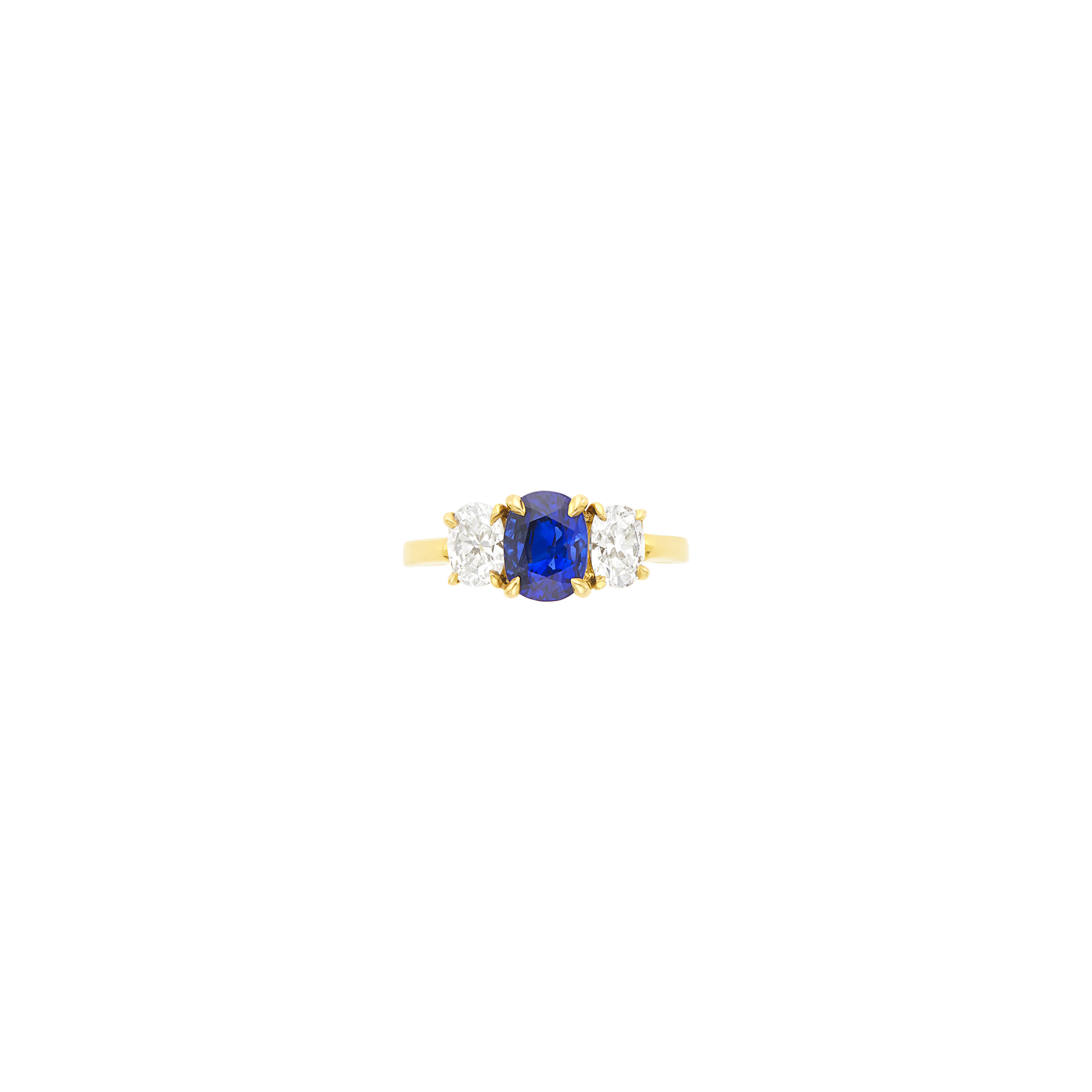 Lot image - Cartier Gold, Sapphire and Diamond Ring