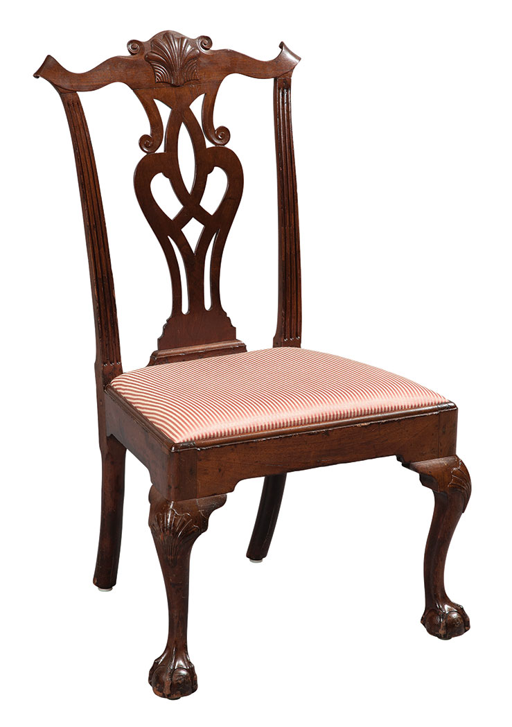 Lot image - Chippendale Mahogany Side Chair