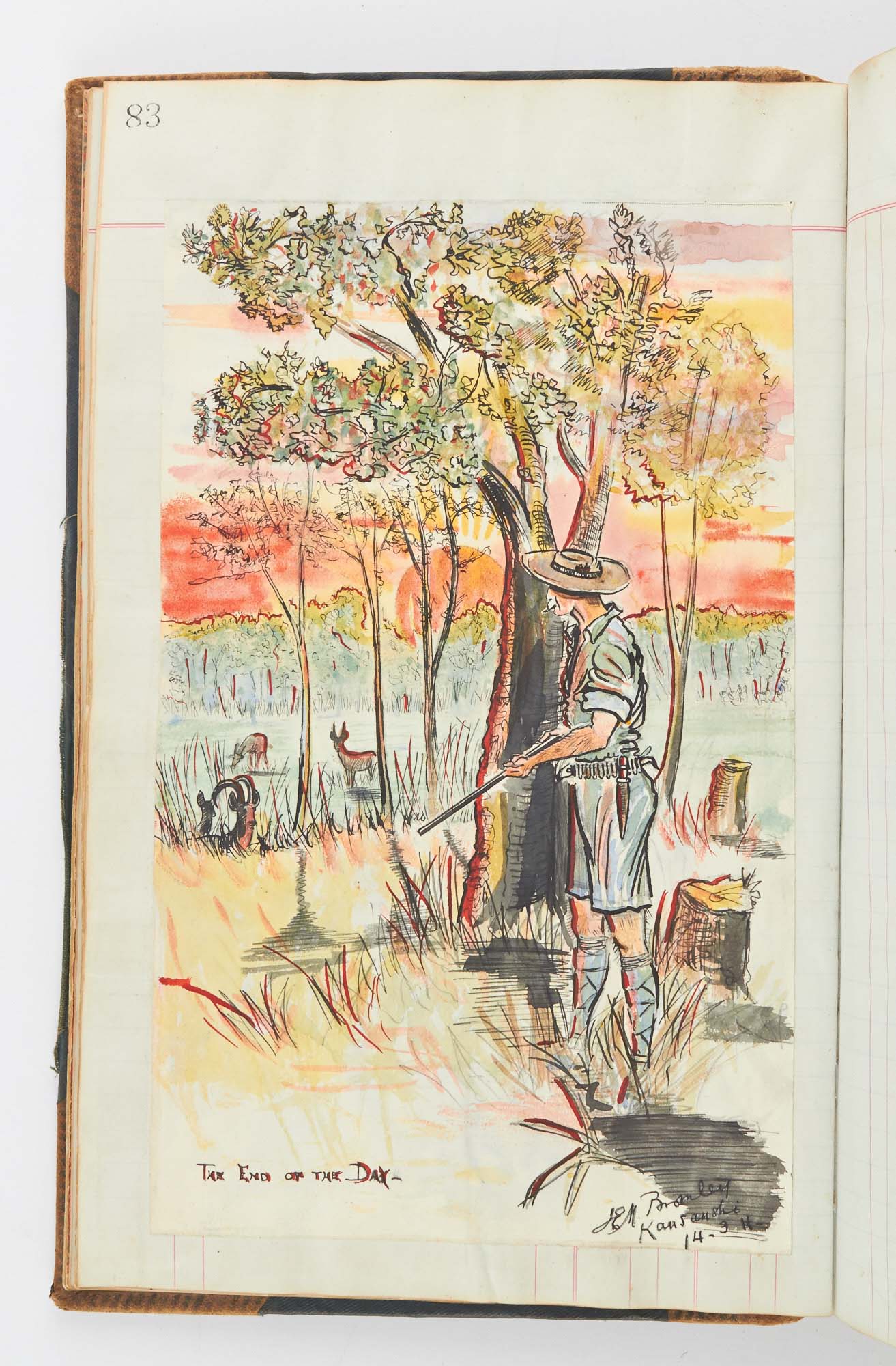 Lot image - BISHOP, B. F.  Game & Visitors Book.