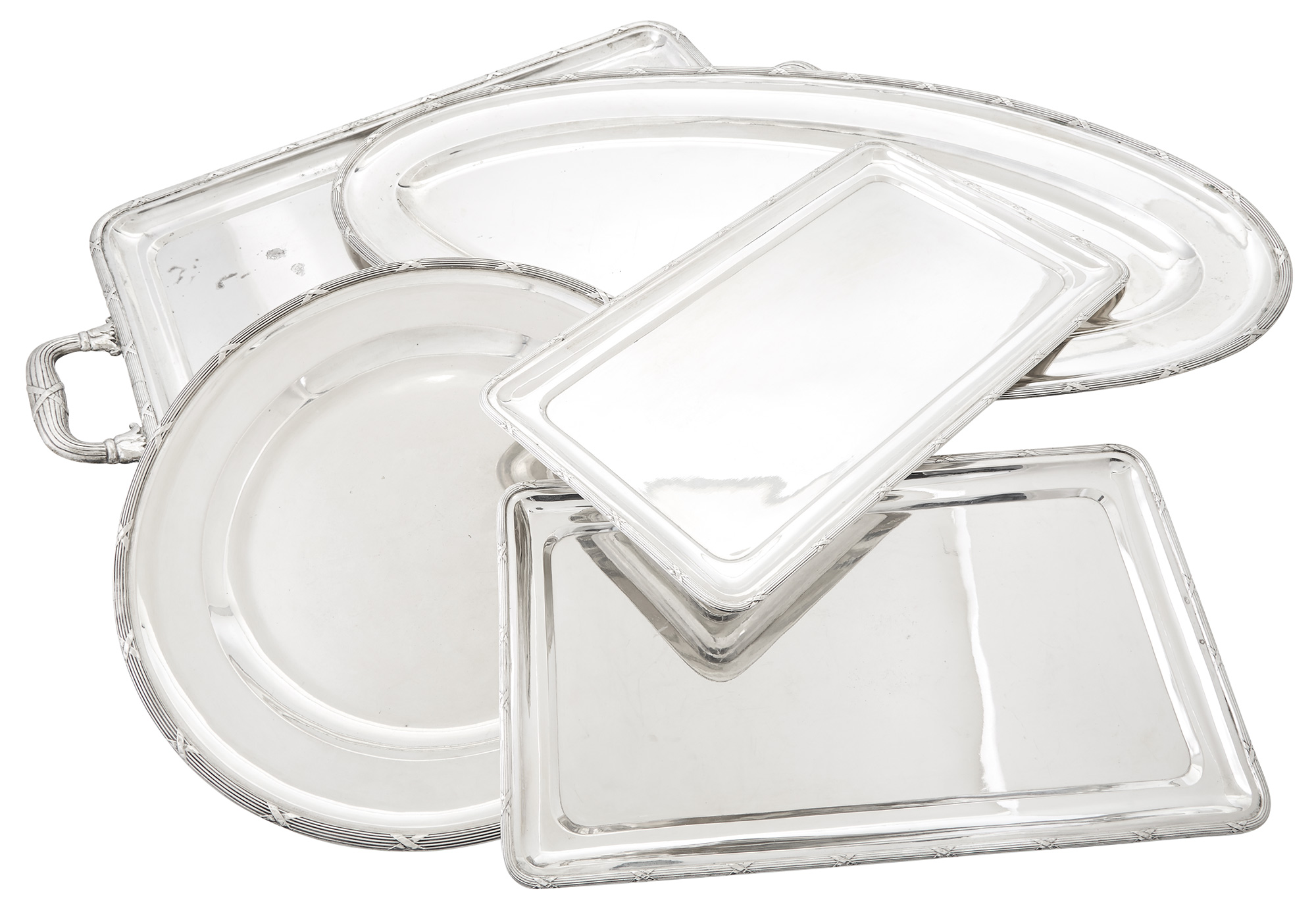 Lot image - Austrian Silver Part Dinner Service