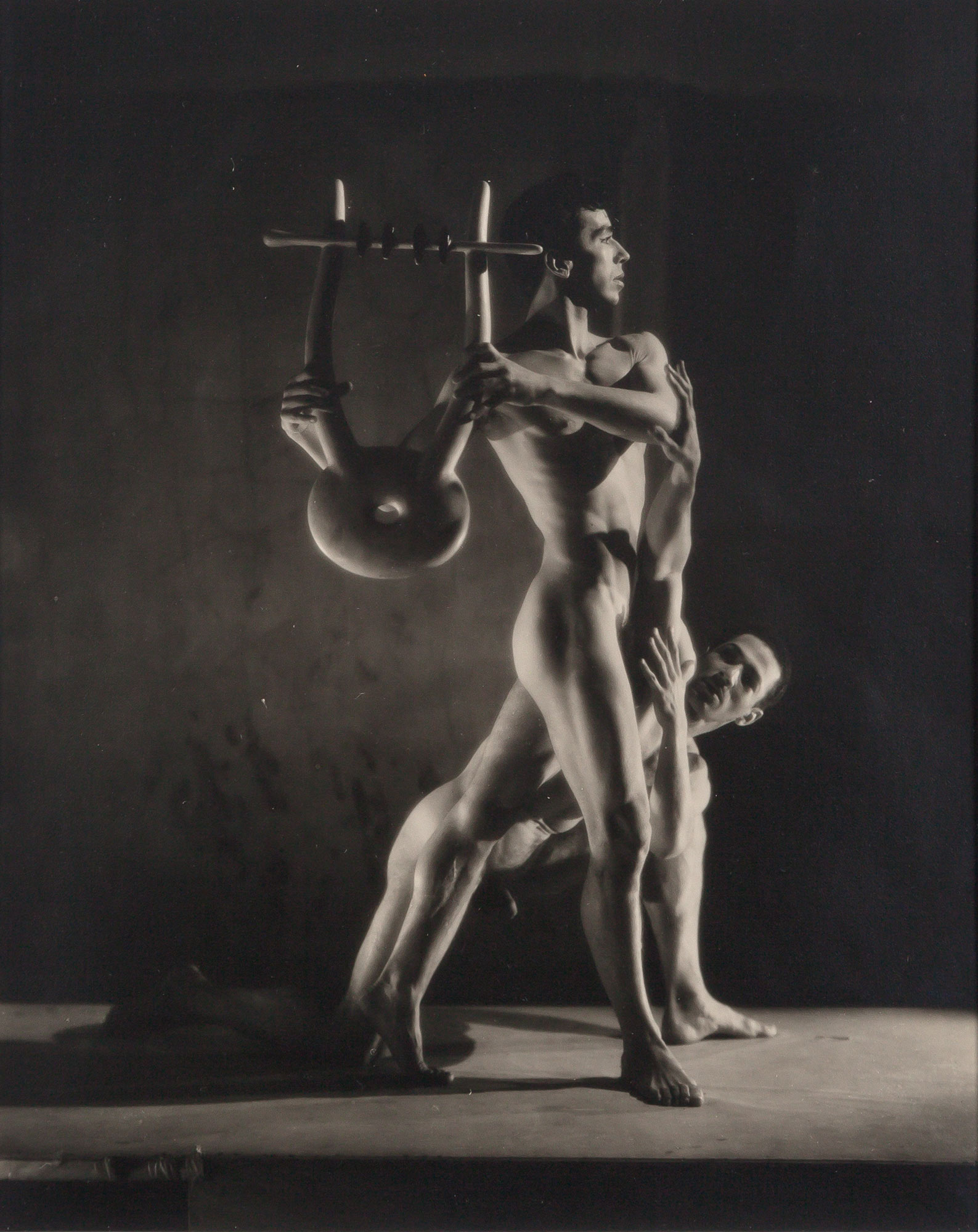 Lot image - LYNES, GEORGE PLATT (1907-1955)  Group of seven vintage gelatin silver prints from the 1948 Balanchine Orpheus