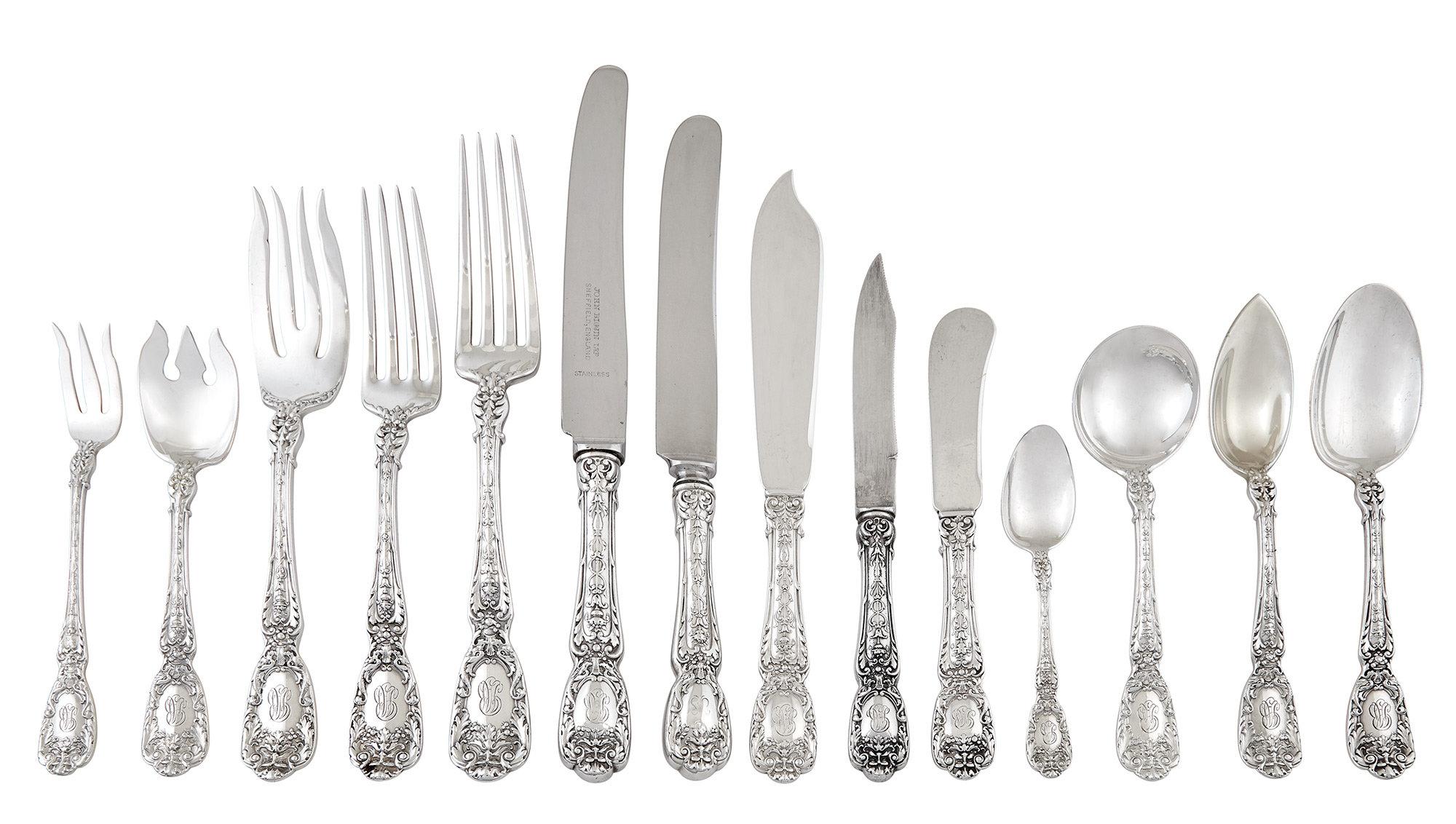 Lot image - Gorham Sterling Silver Florentine