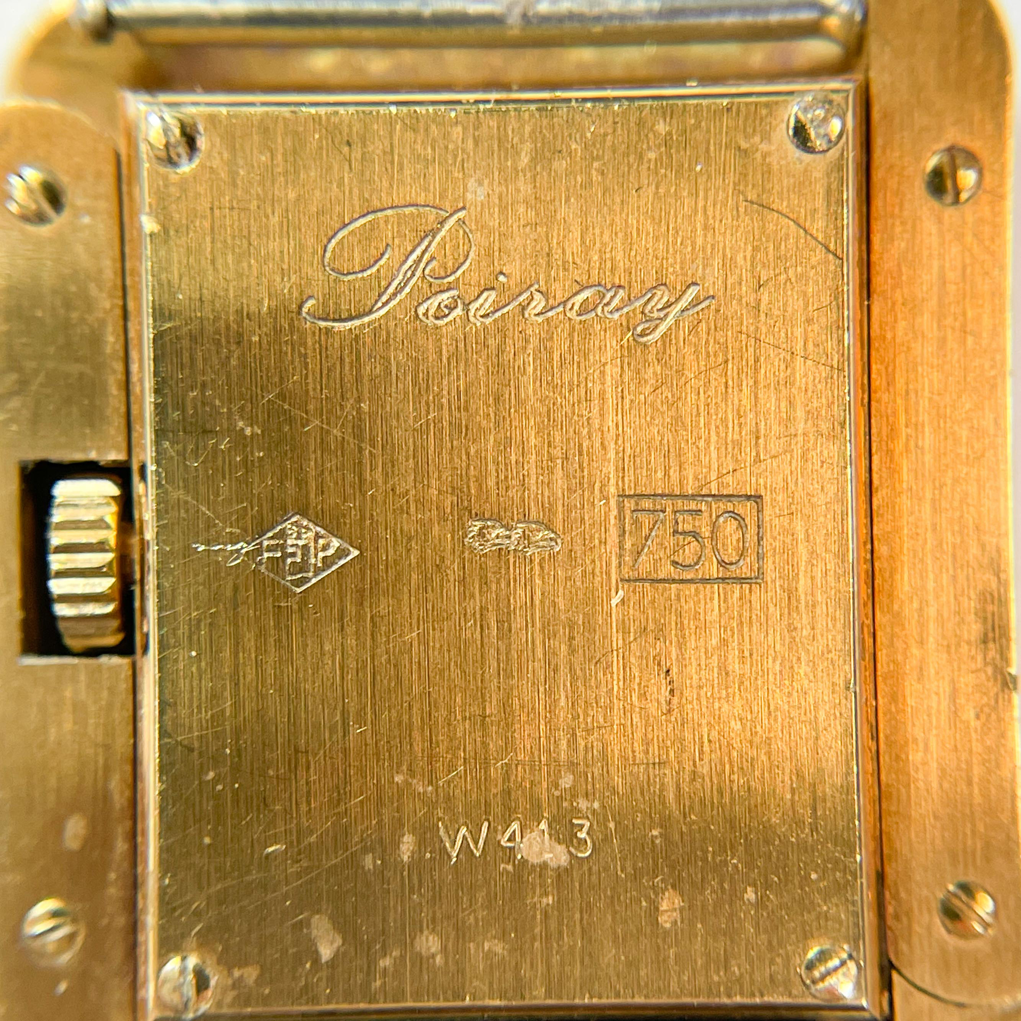 Lot image - Poiray Gold and Diamond Wristwatch, France