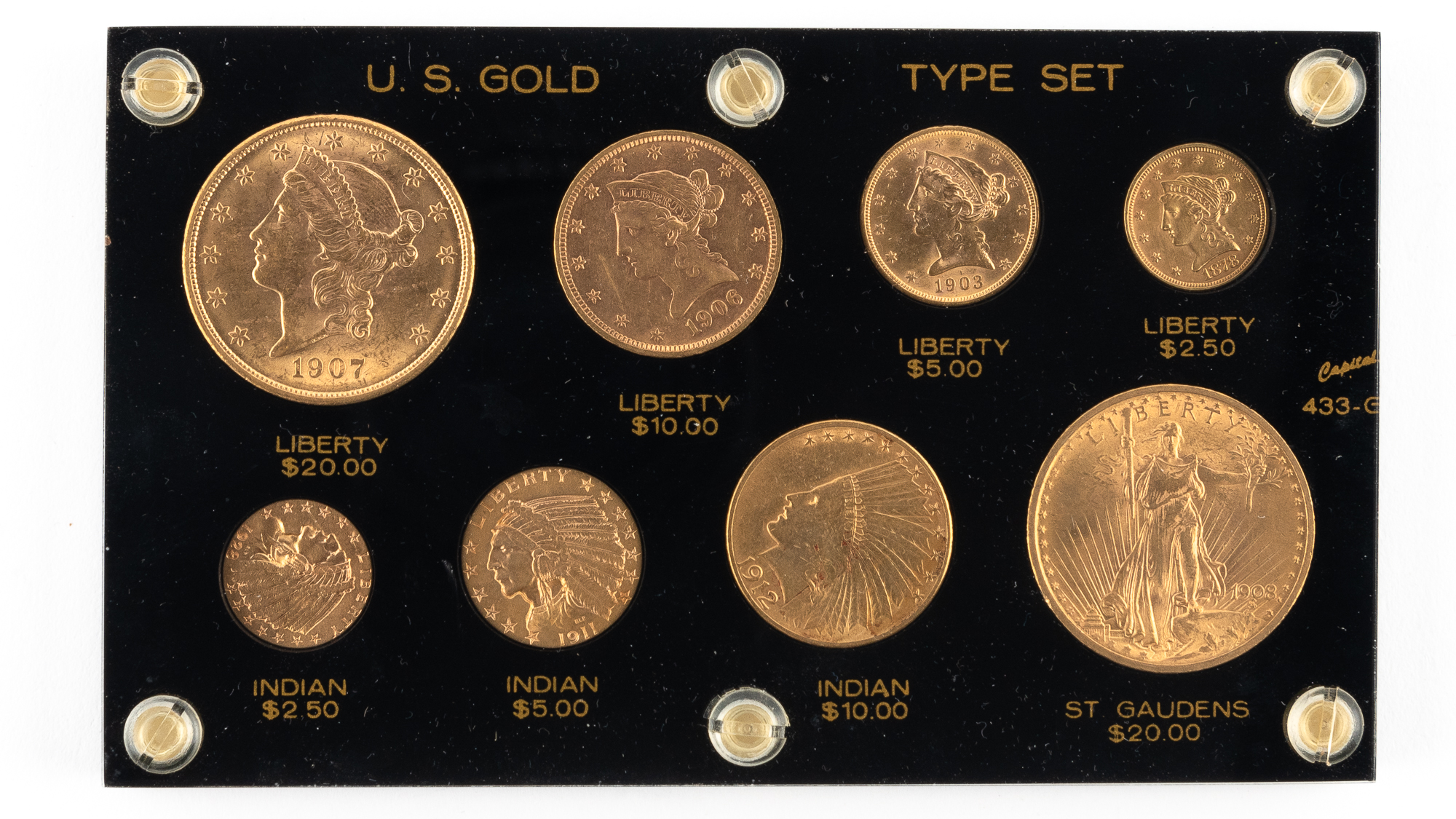 Lot image - United States Gold Type Set