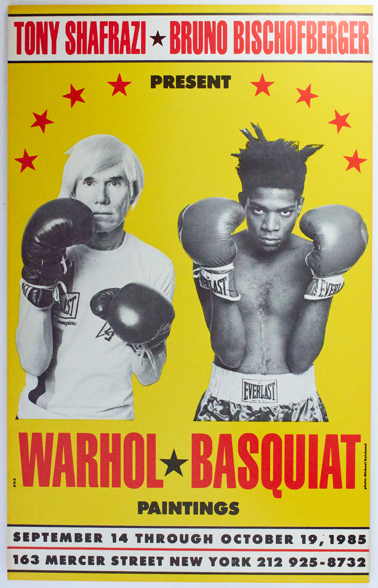 Lot image - Andy Warhol and Jean-Michel Basquiat  1985 Exhibition Poster.