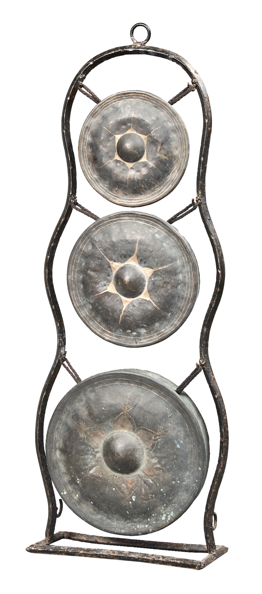 Lot image - A Southeast Asian Mixed Metal Three-Tier Gong
