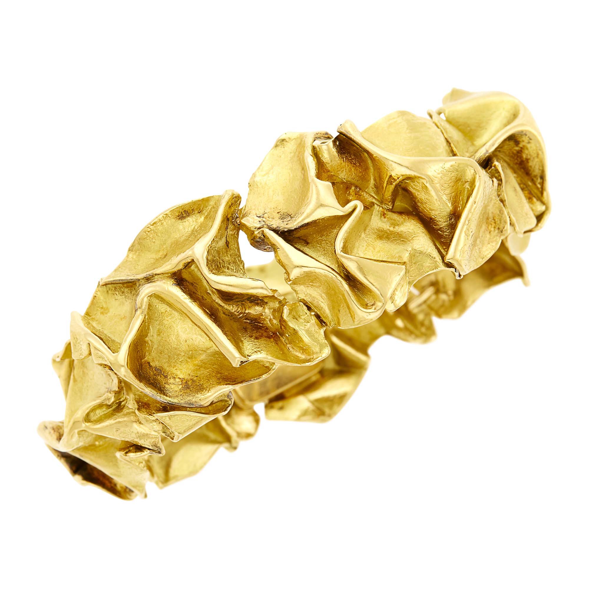 Lot image - Gilbert Albert Gold Bangle Bracelet