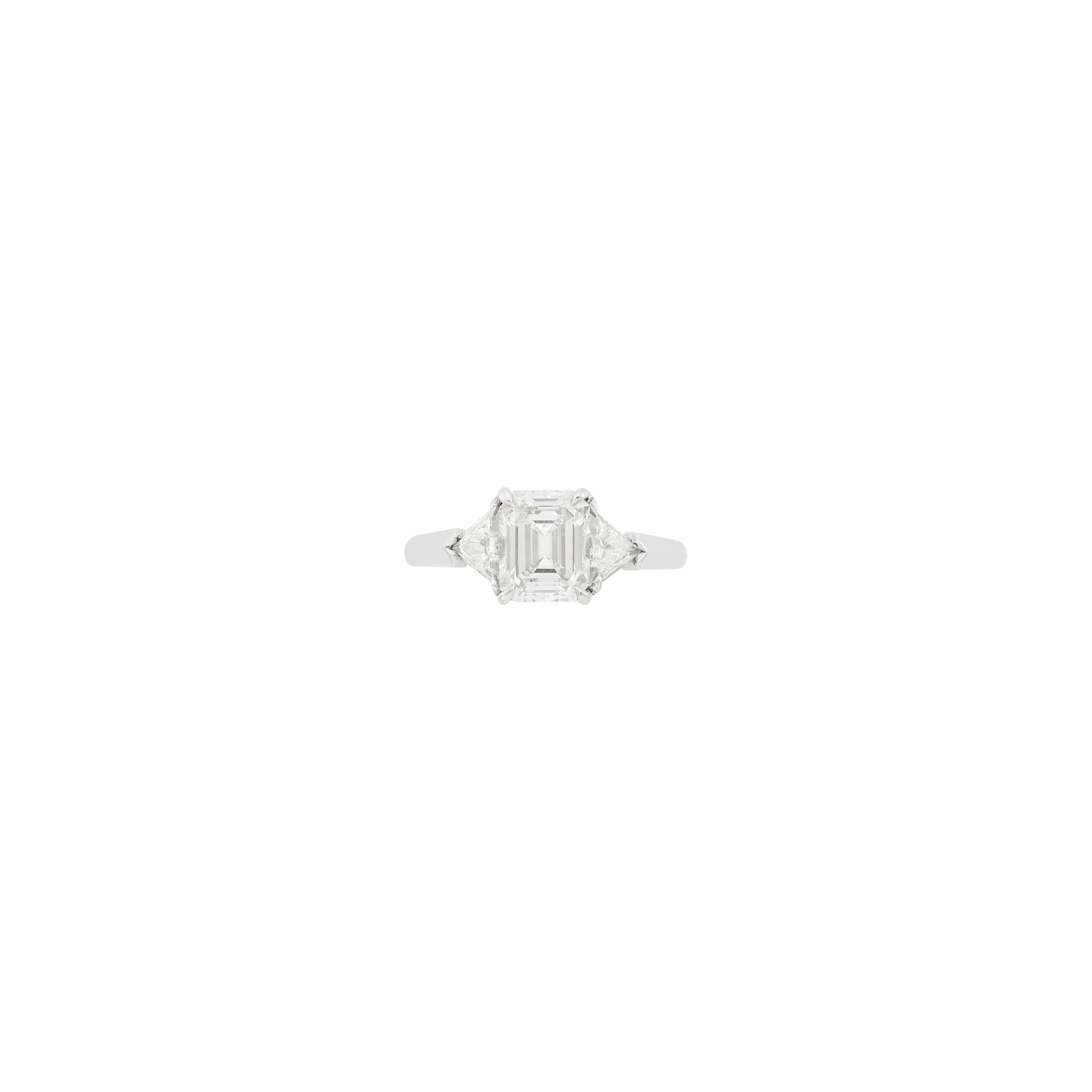Lot image - Platinum and Diamond Ring