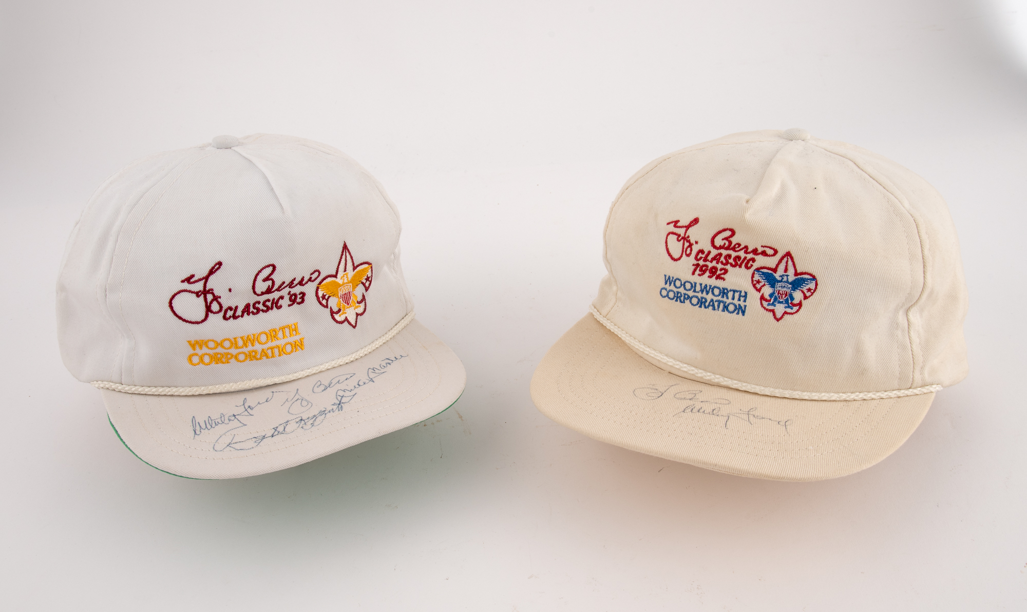 Lot image - Autographed Baseball Caps