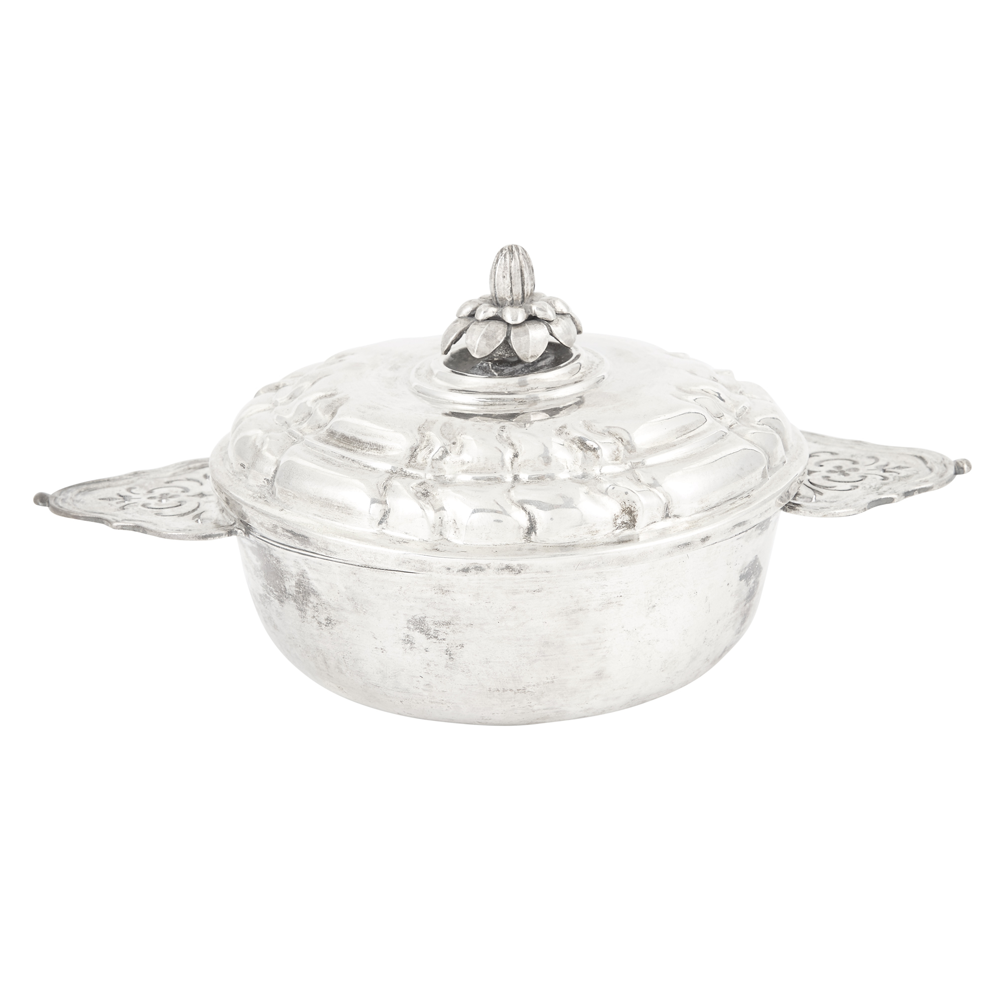 Lot image - German Silver Covered Ecuelle