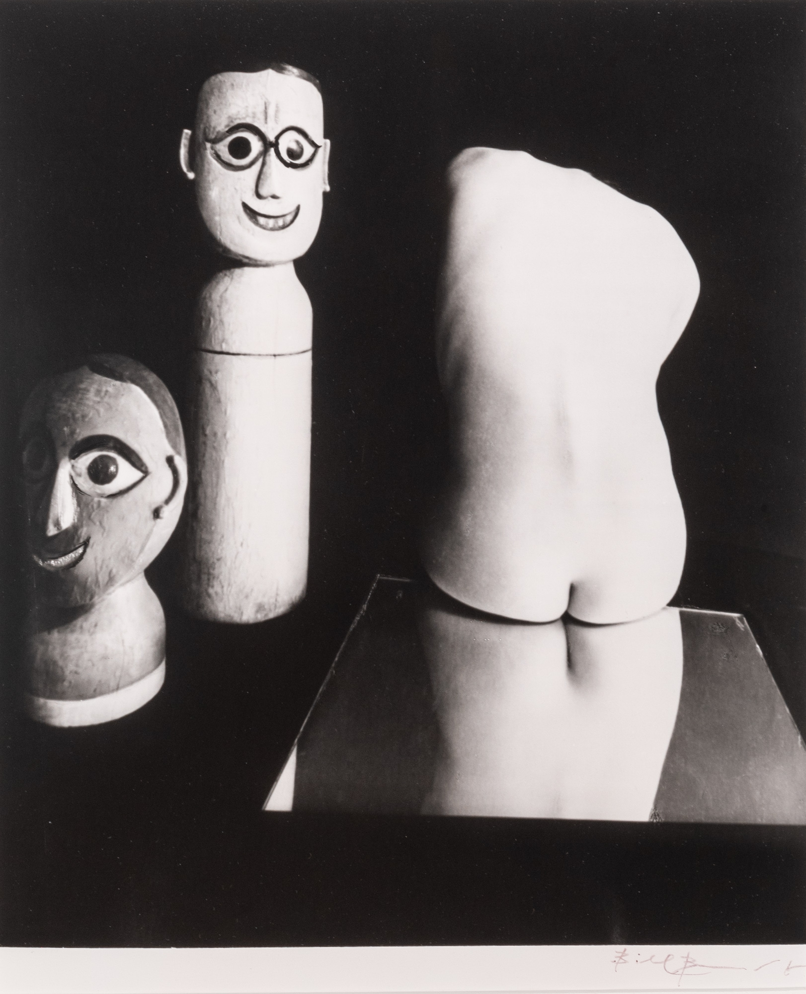 Lot image - BRANDT, BILL (1904-1983)  [Untitled, nude with toy heads],