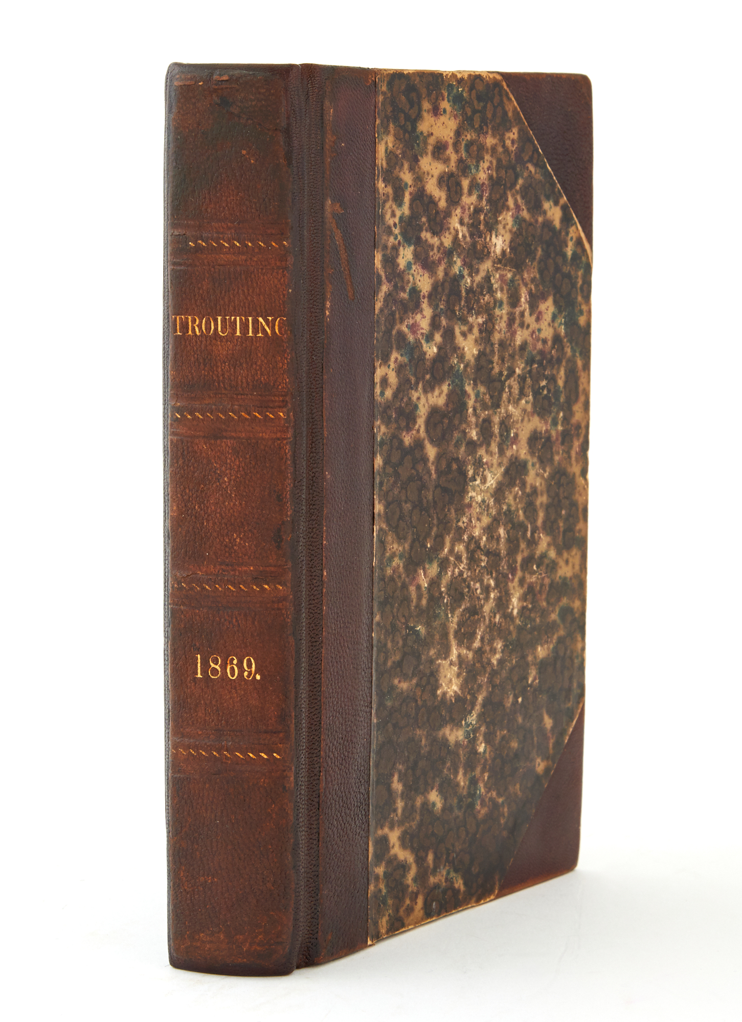 Lot image - [ANGLING-MANUSCRIPT]  MARRIOTT, BENJAMIN. Trouting Along a Tributary of the Lehigh.