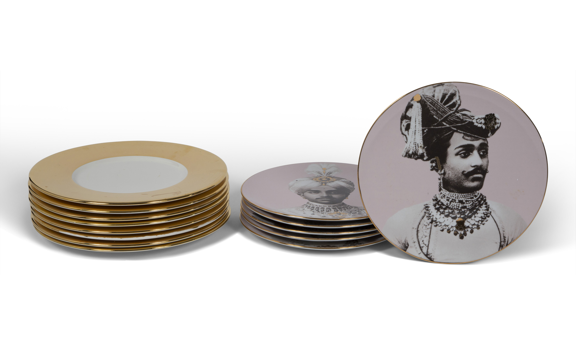 Lot image - Six Vita Nesta for Les Ottomans Home Design Porcelain Portrait Plates