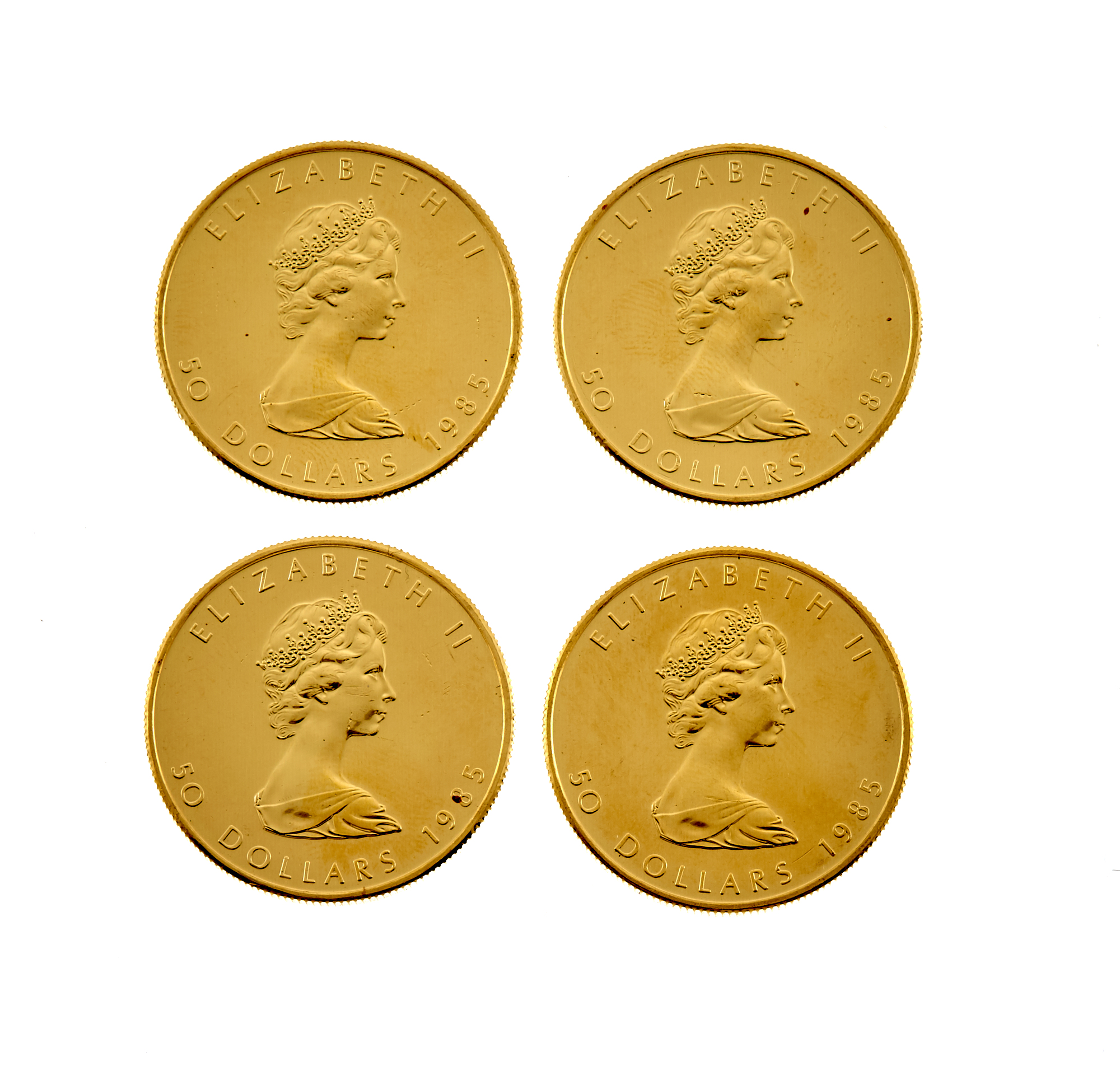 Lot image - Canada 1985 100 Dollar Maple Leaf .9999 Gold