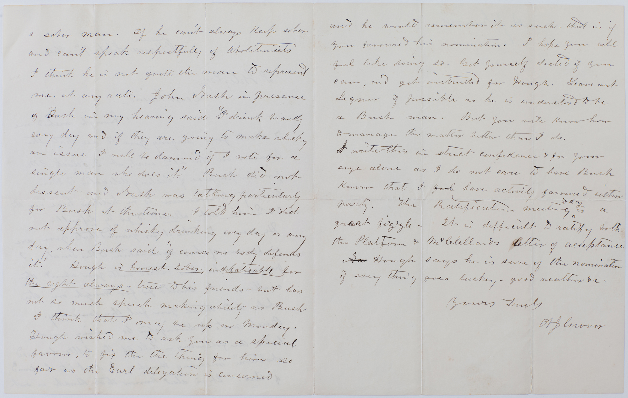 Lot image - [CIVIL WAR]  Group of ten signed items from Civil War era figures.