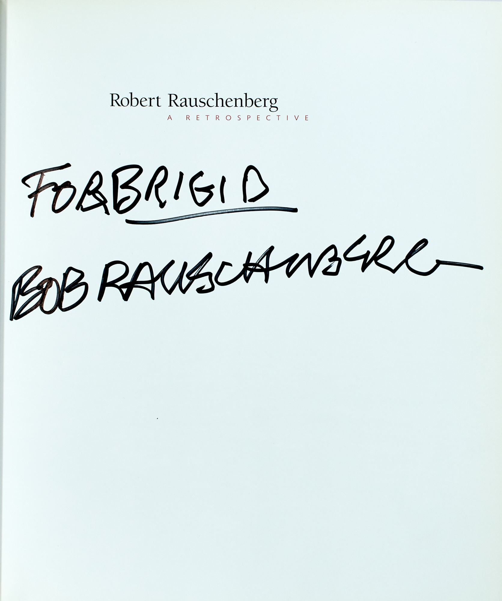 Lot image - [Robert Rauschenberg]  Walter Hopps, Susan Davidson and Others. Robert Rauschenberg: A Retrospective.