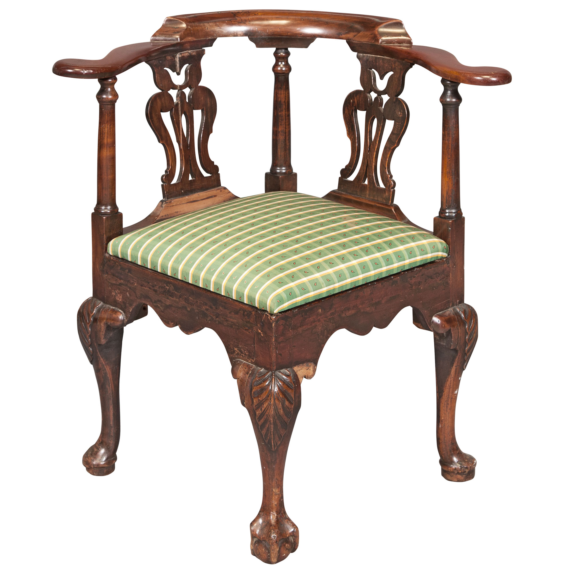 Lot image - George II Provincial Mahogany Corner Chair