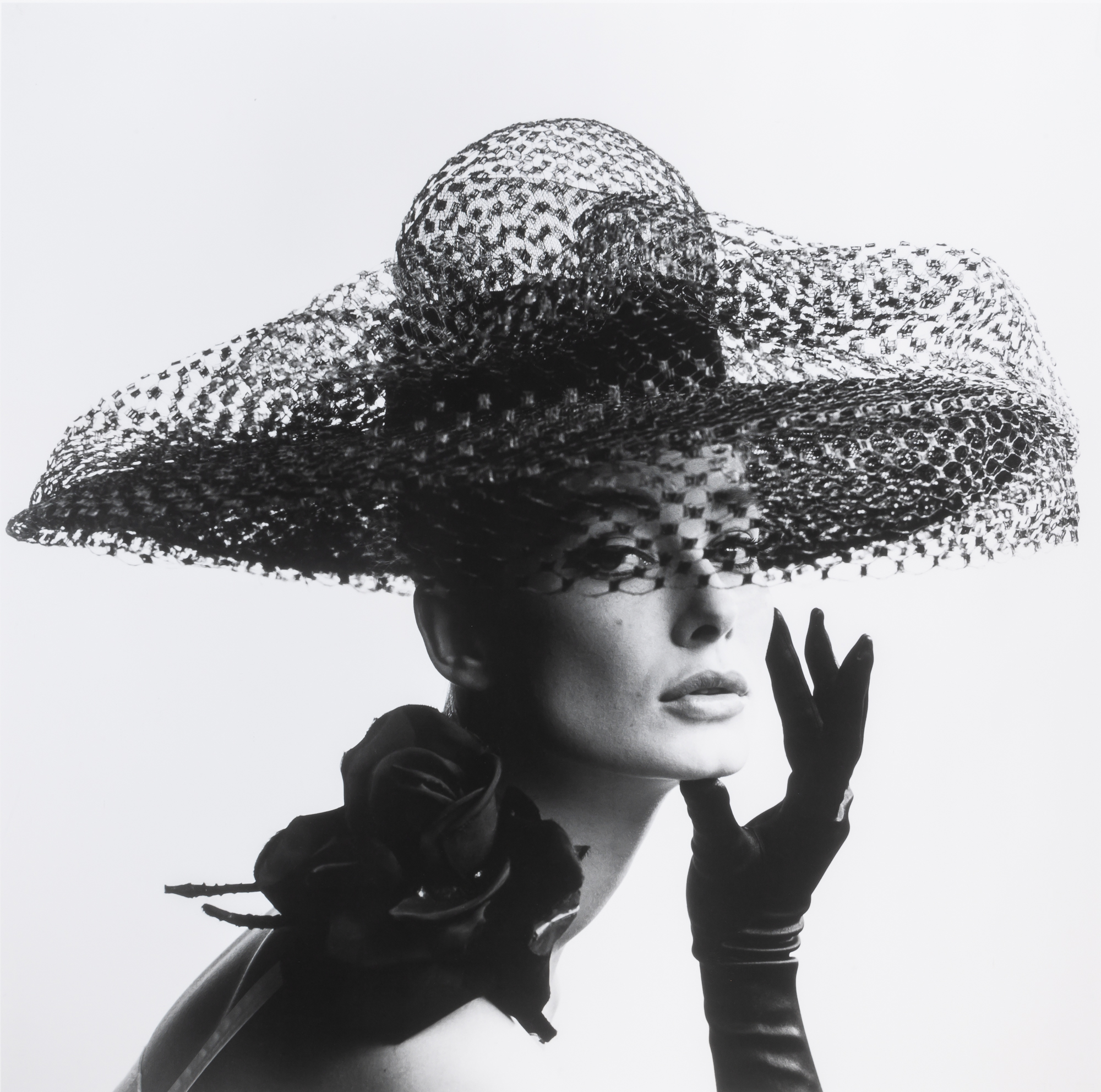 Lot image - FRENCH, JOHN (1907-1966)  Tania Mallet in a Madame Paulette Hat, London, 1963.
