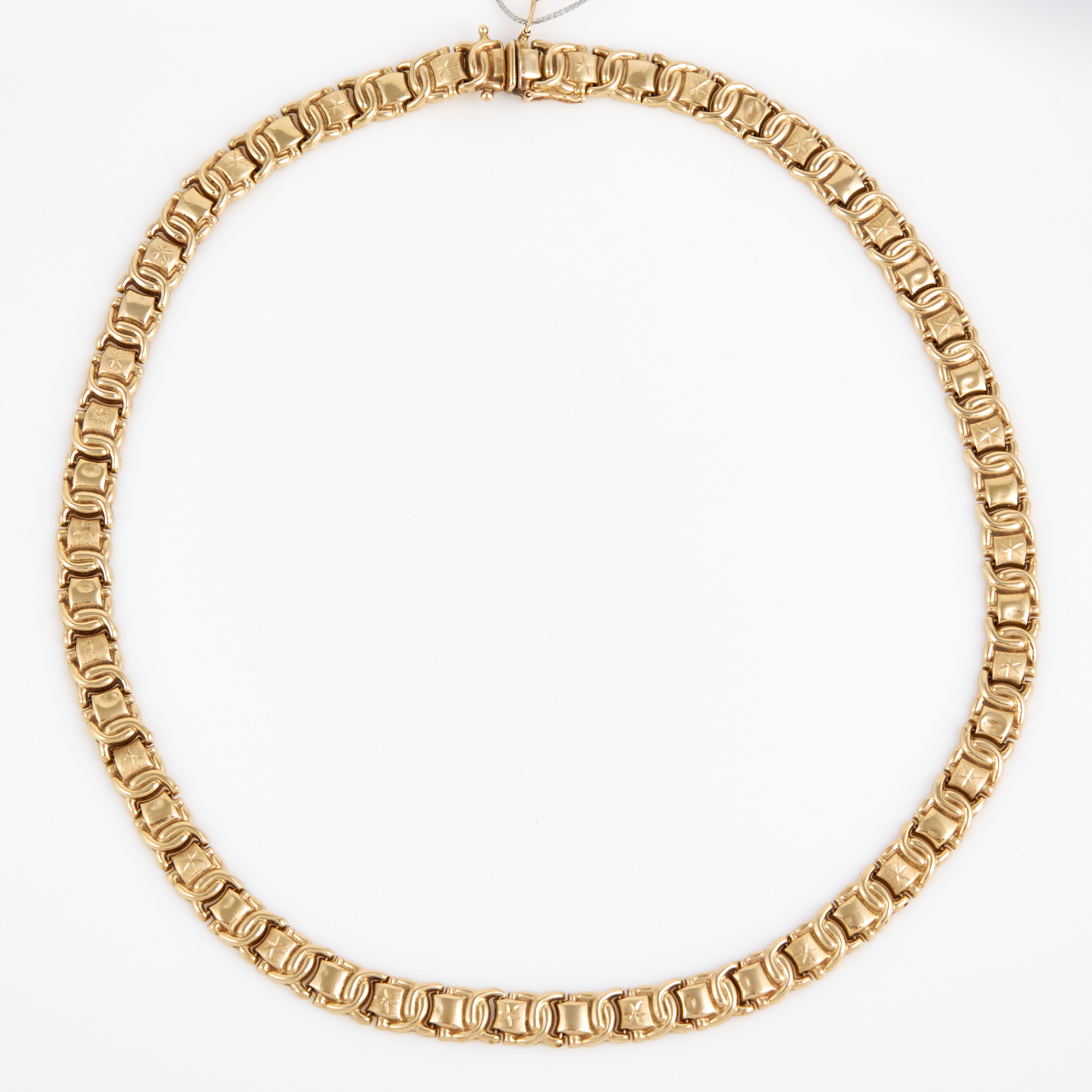 Lot image - Gold Necklace, 14K 20 dwt., damaged