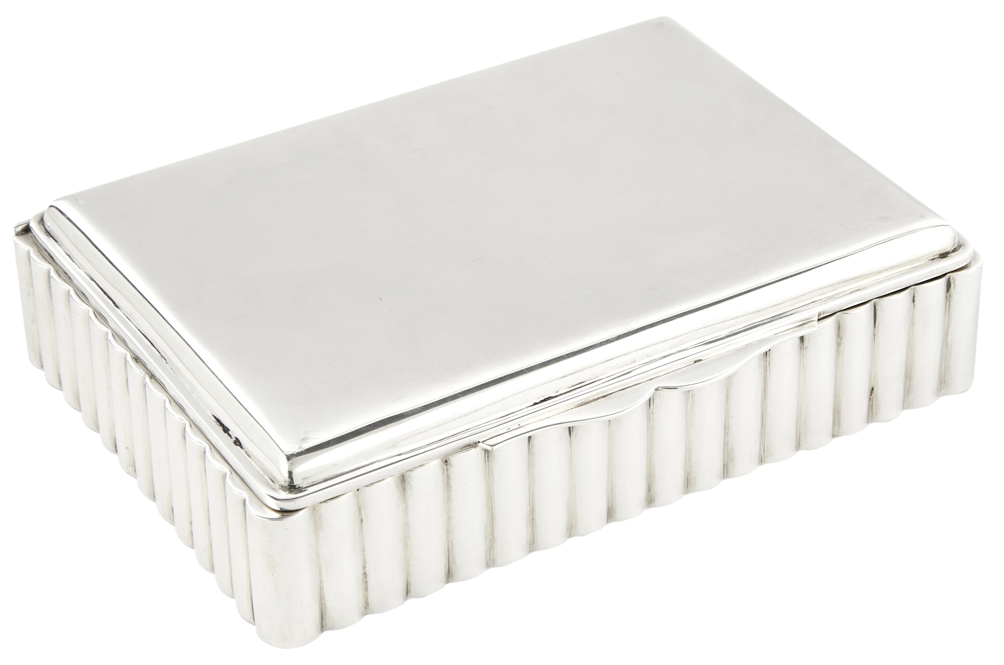 Lot image - American Sterling Silver Table Box